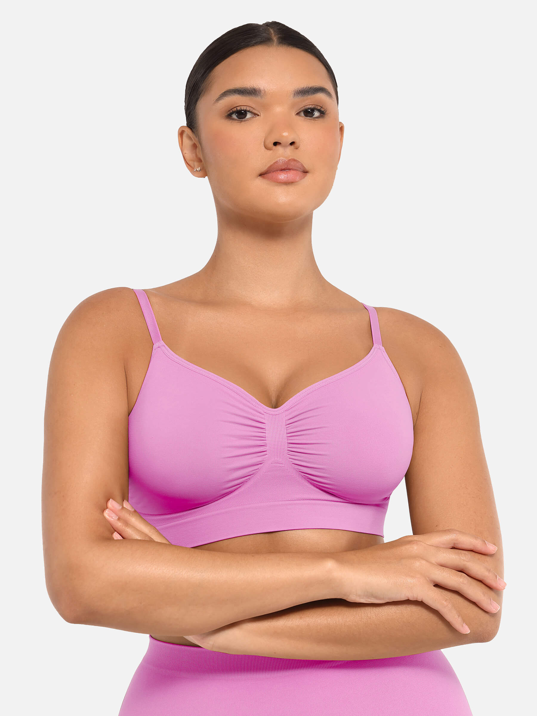 Feelingirl Wireless Bra & Seamless Tummy Control Brief Set