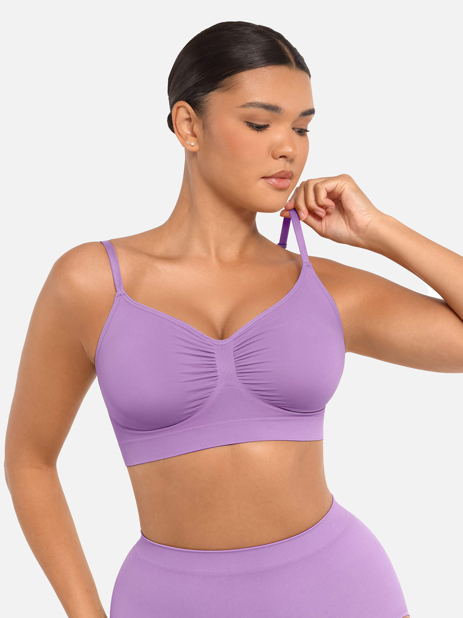 Feelingirl Wireless Bra & Seamless Tummy Control Brief Set