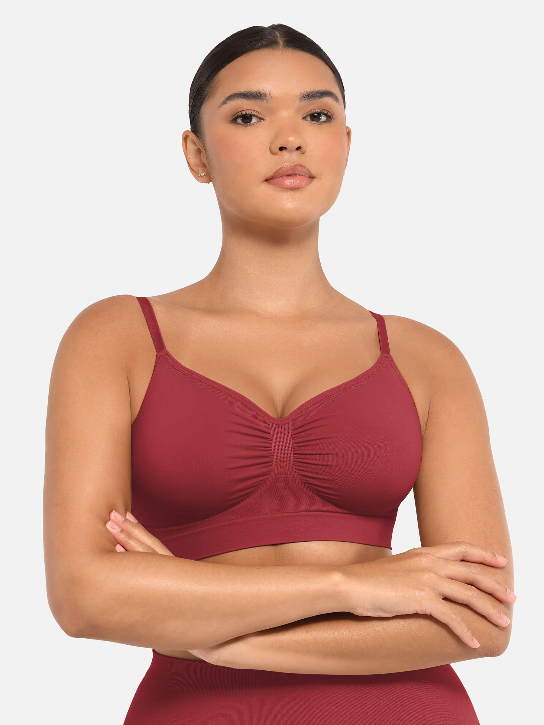 Feelingirl Wireless Bra & Seamless Tummy Control Brief Set