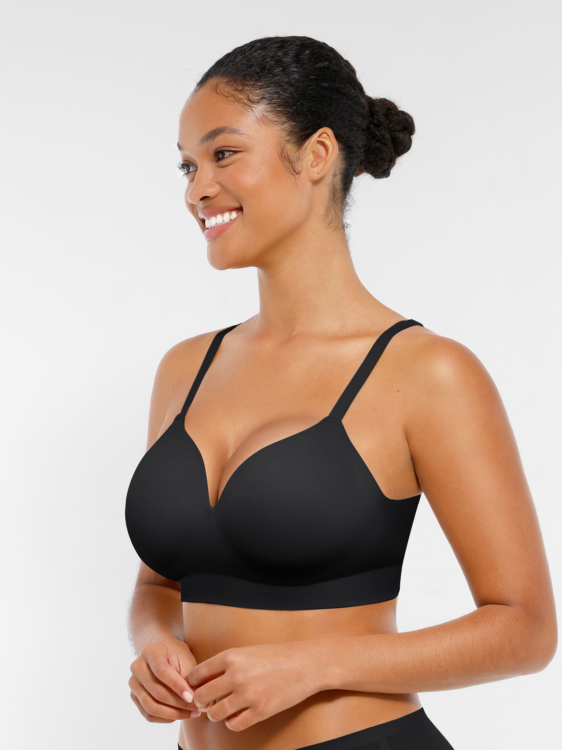 Feelingirl-Seamless-Wire-Free-Multiway-with-Foam-Cups-&-Wide-Band-Bra-Black