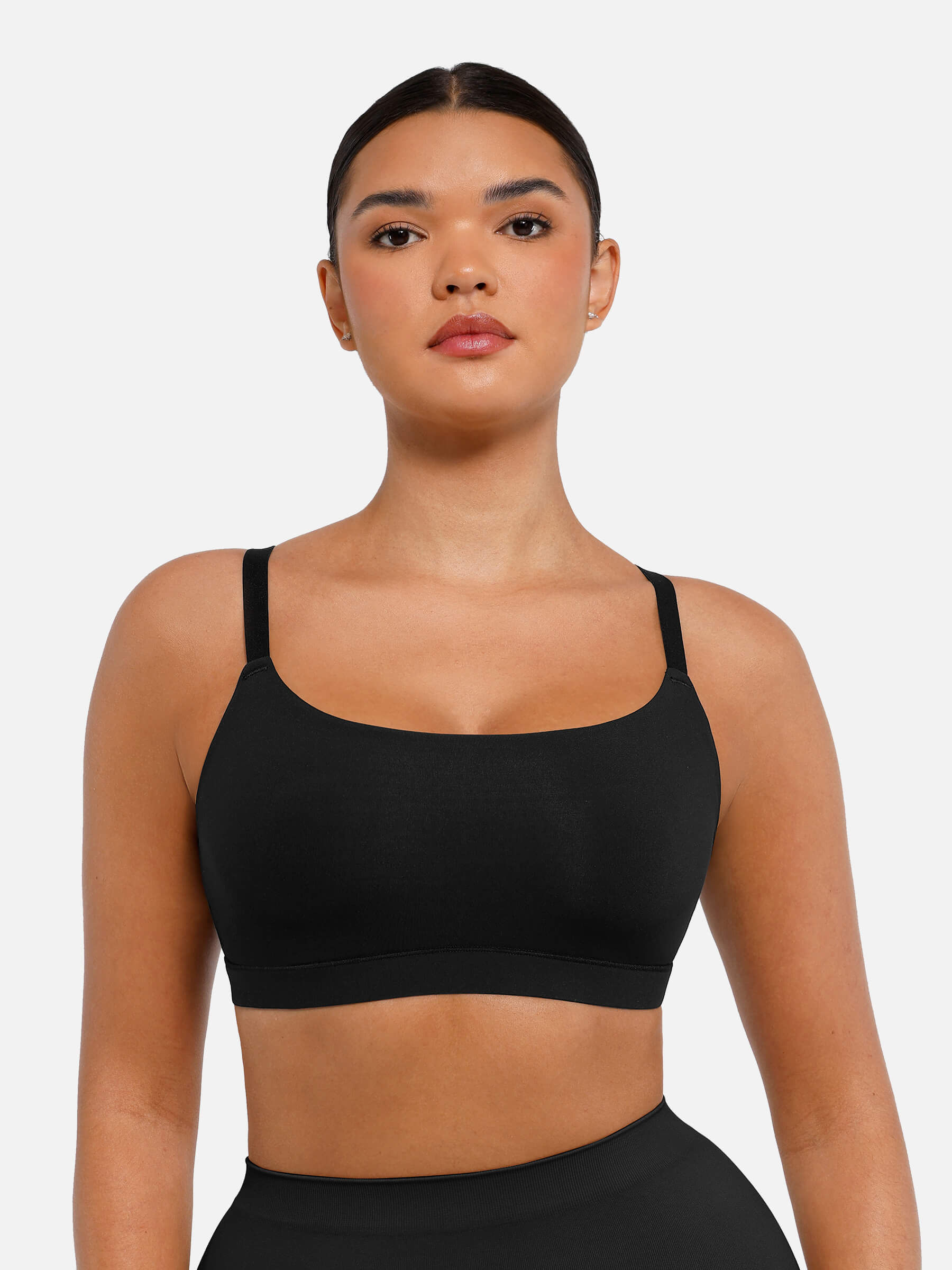 Feelingirl Everyday Wireless Invisible Square Neck Bra