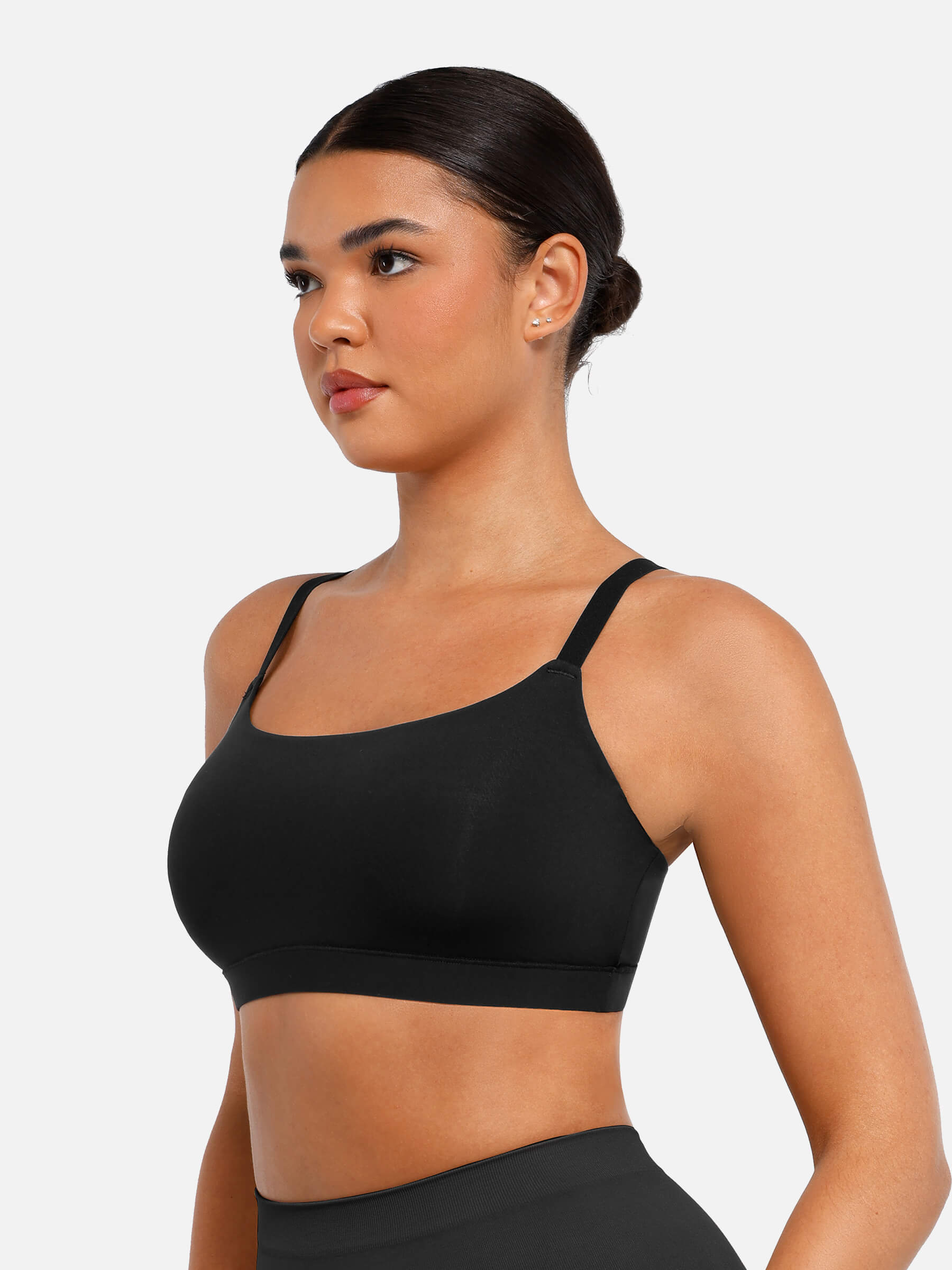 Feelingirl Everyday Wireless Invisible Square Neck Bra