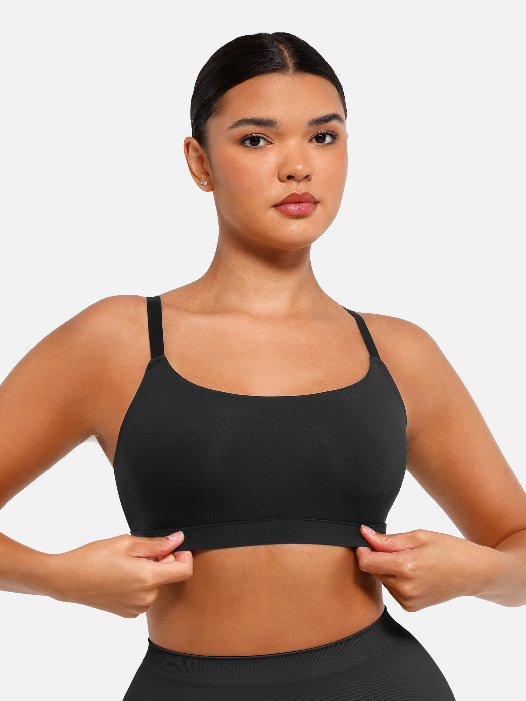 Feelingirl Everyday Wireless Invisible Square Neck Bra