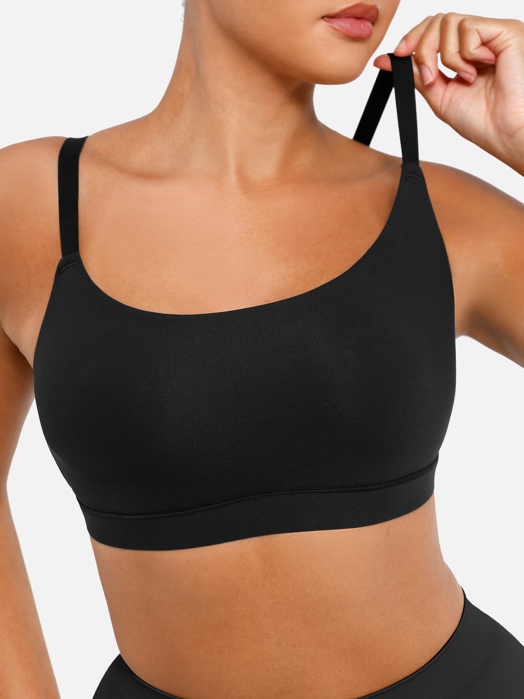 Feelingirl Everyday Wireless Invisible Square Neck Bra