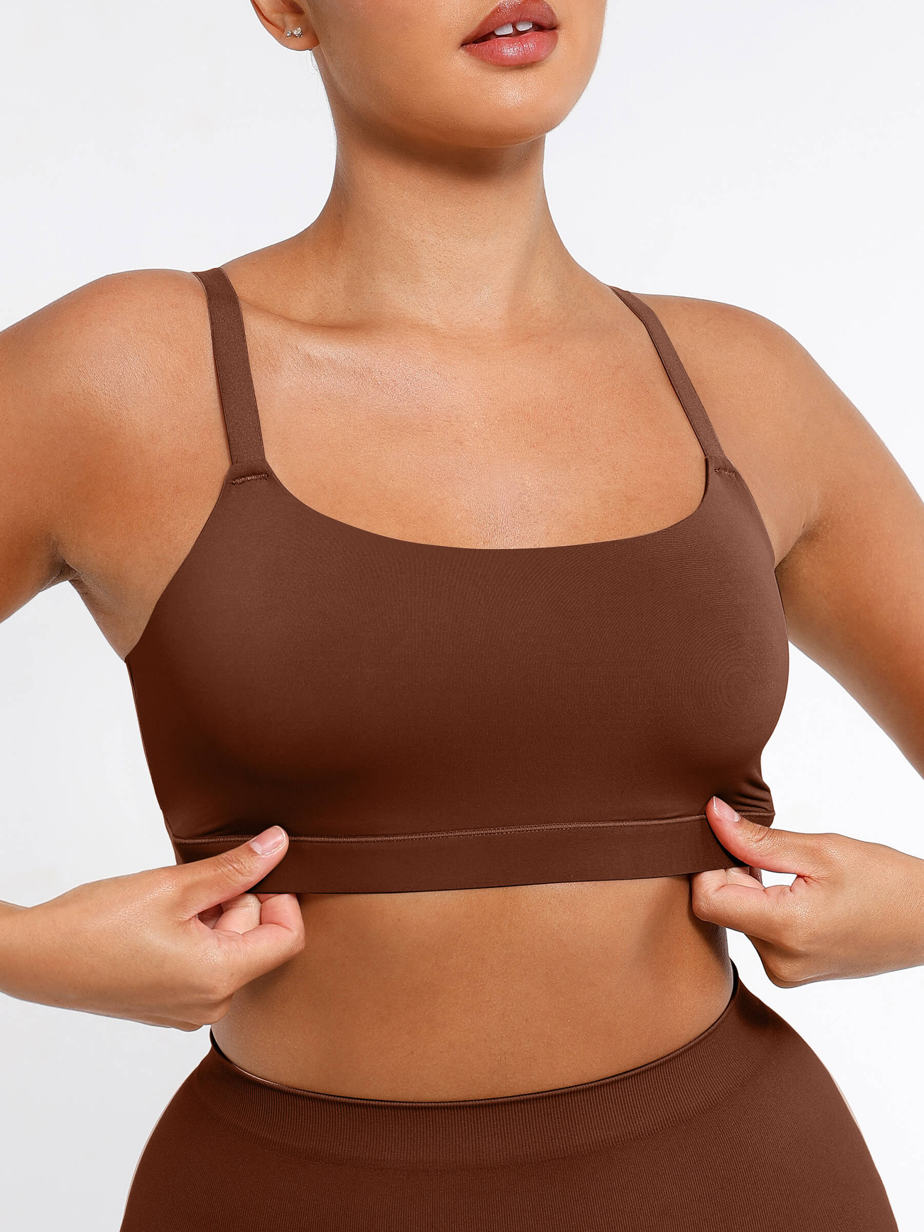 Feelingirl Everyday Wireless Invisible Square Neck Bra