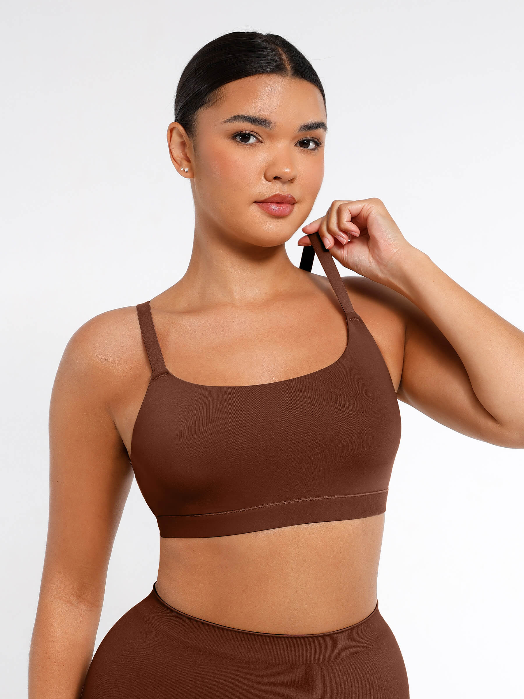 Feelingirl Everyday Wireless Invisible Square Neck Bra