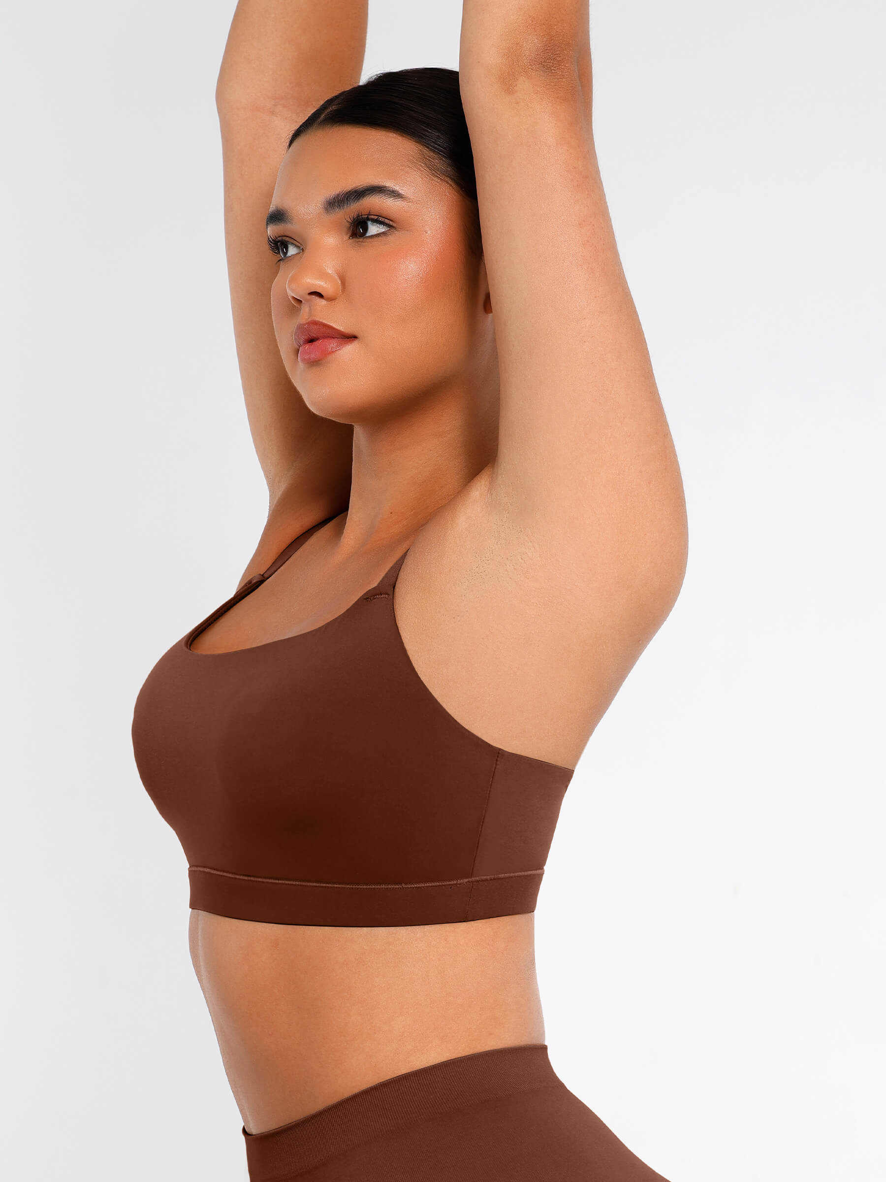 Feelingirl Everyday Wireless Invisible Square Neck Bra