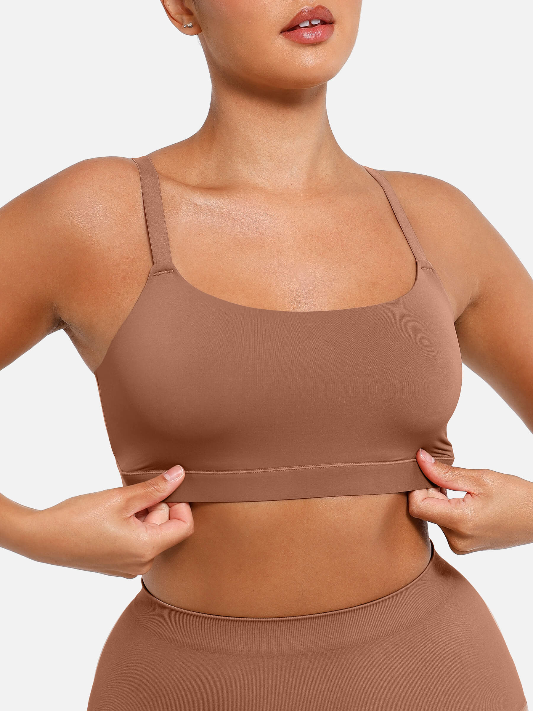 Feelingirl Everyday Wireless Invisible Square Neck Bra