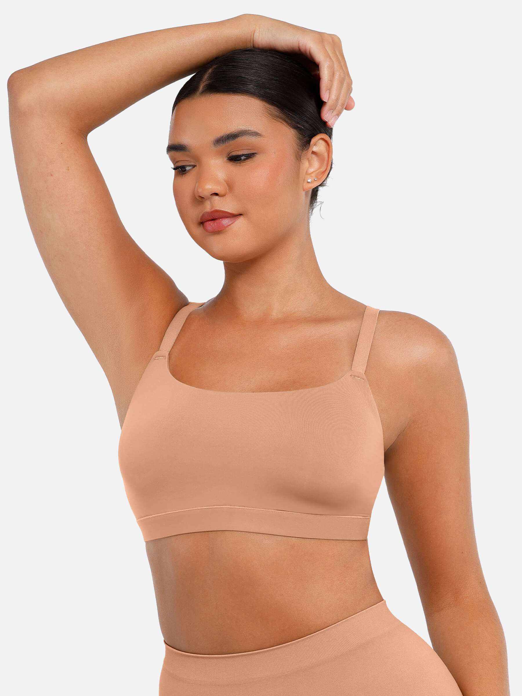 Feelingirl Everyday Wireless Invisible Square Neck Bra