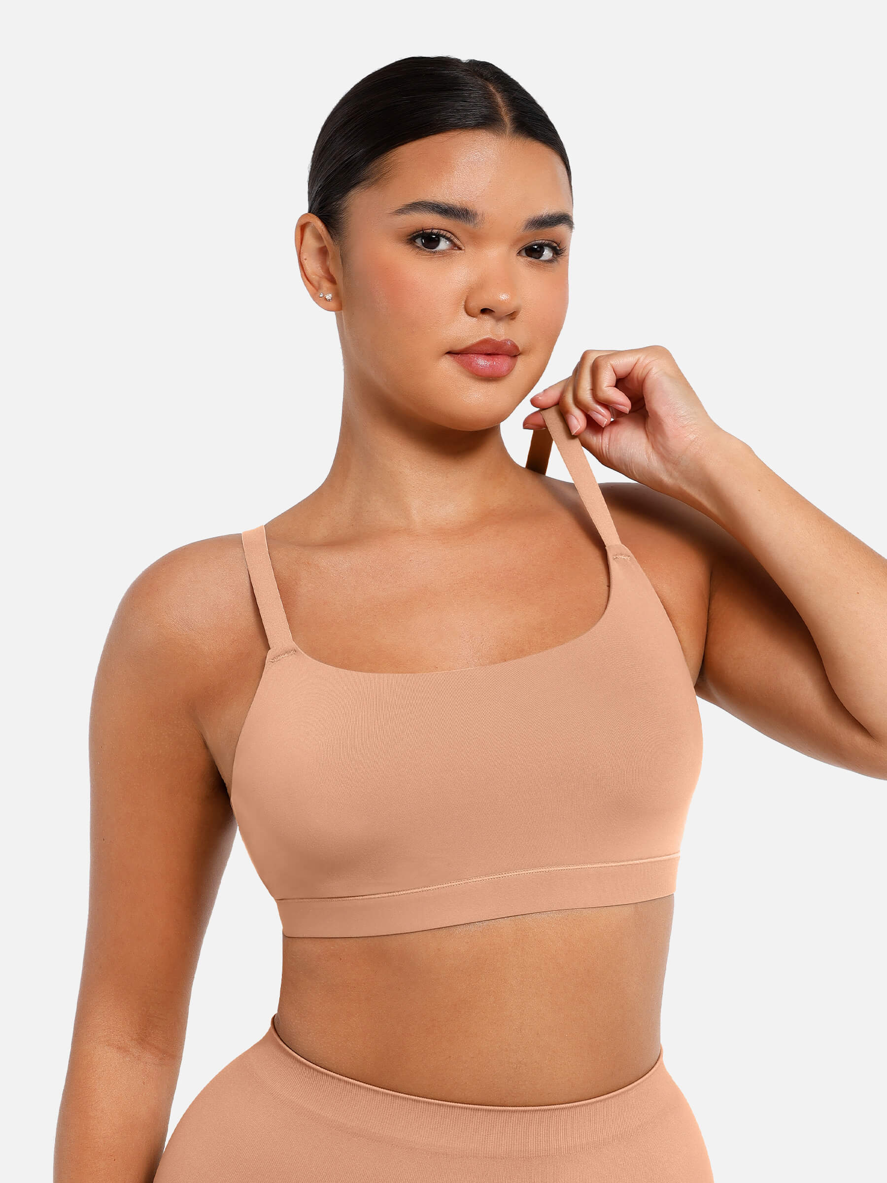 Feelingirl Everyday Wireless Invisible Square Neck Bra