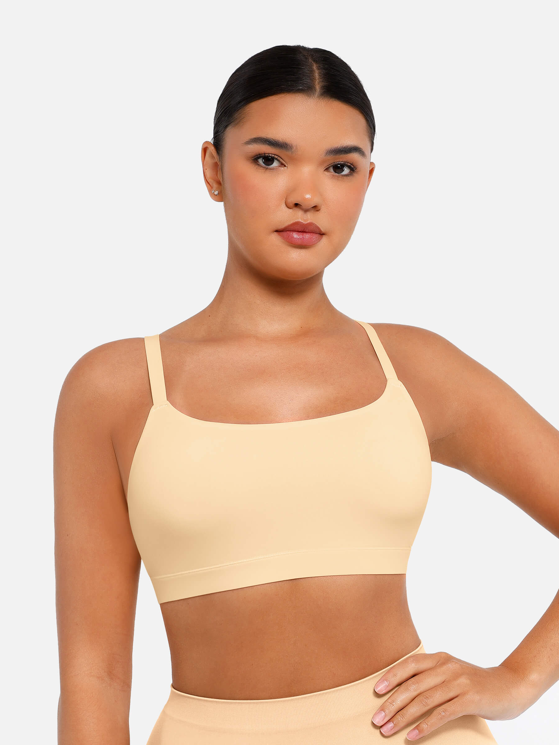 Feelingirl Everyday Wireless Invisible Square Neck Bra