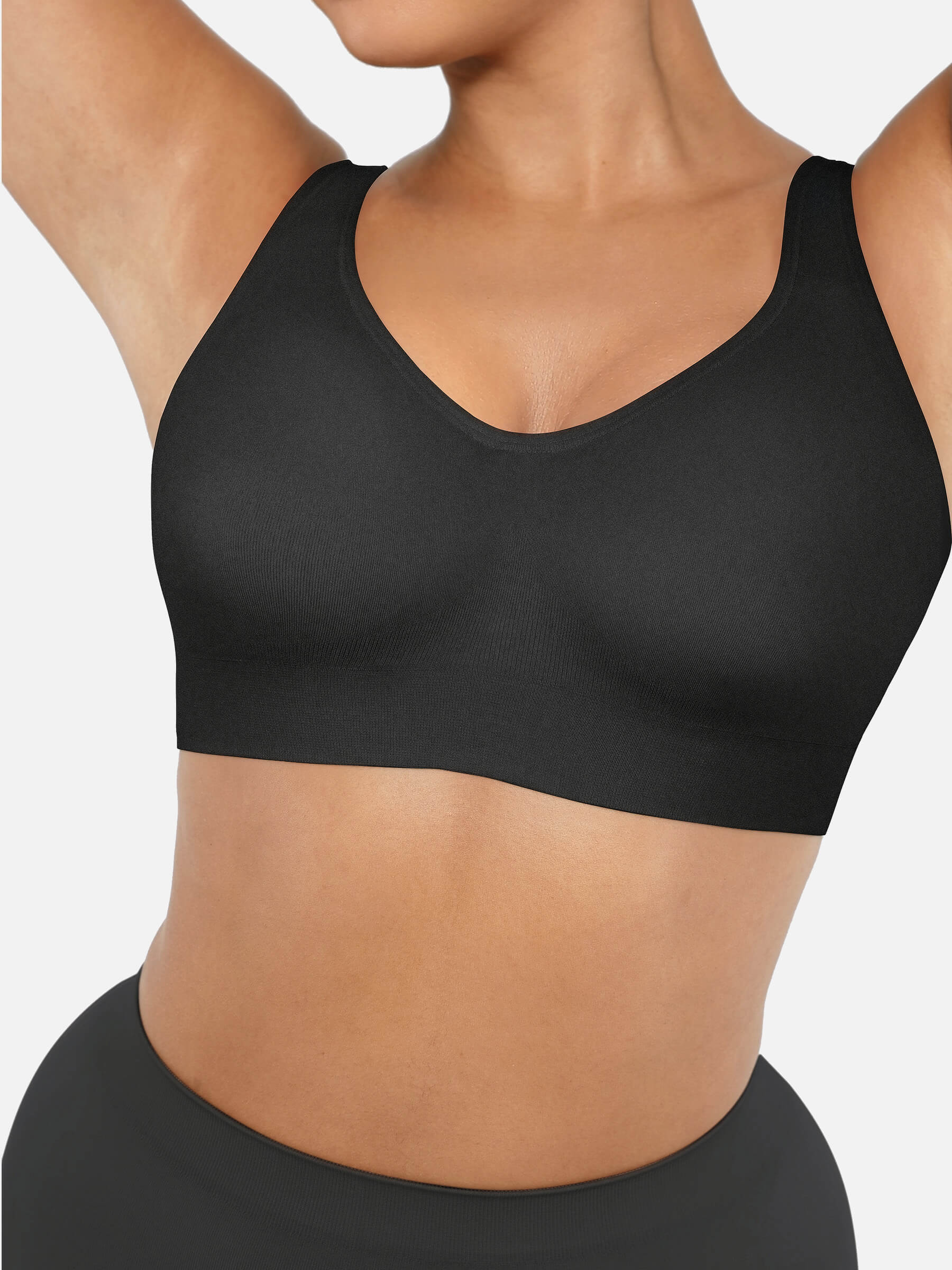 Feelingirl Built-in Soft Cups Full Coverage Wireless Bras