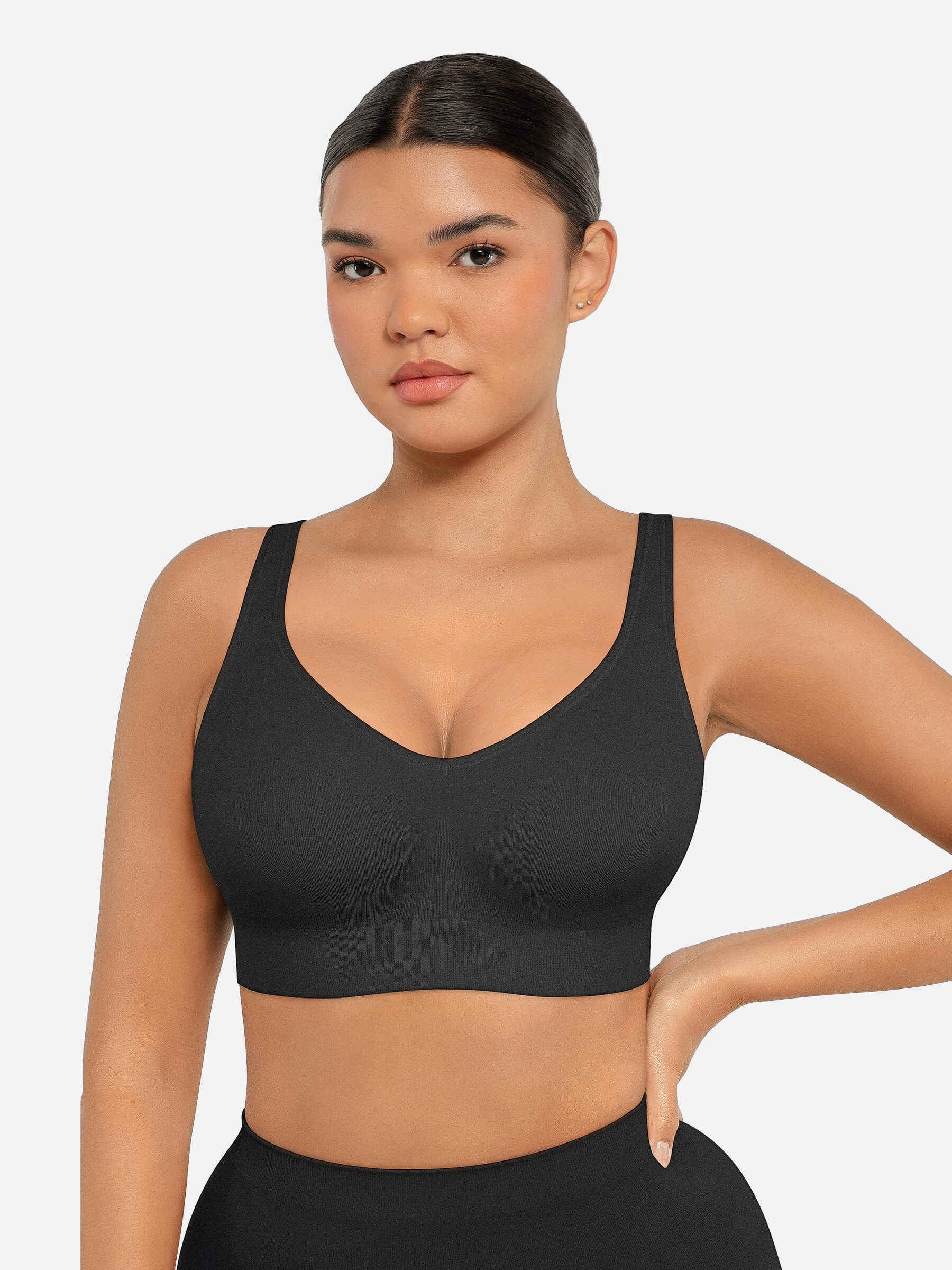 Feelingirl Built-in Soft Cups Full Coverage Wireless Bras