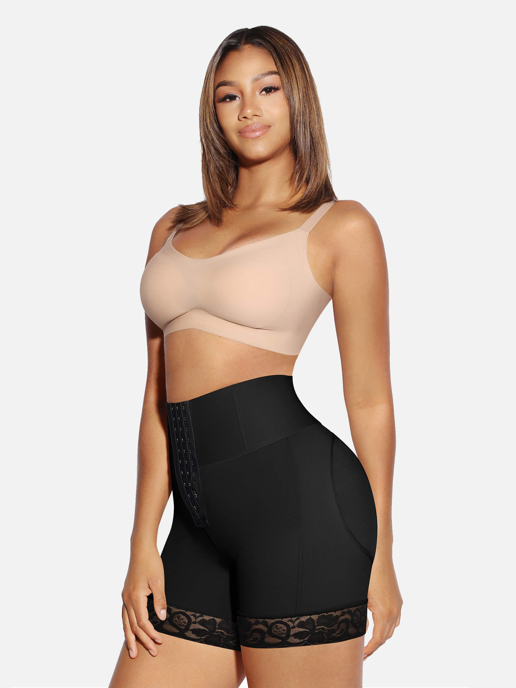 Feelingirl High Waisted Tummy Control Butt Lifter Shorts