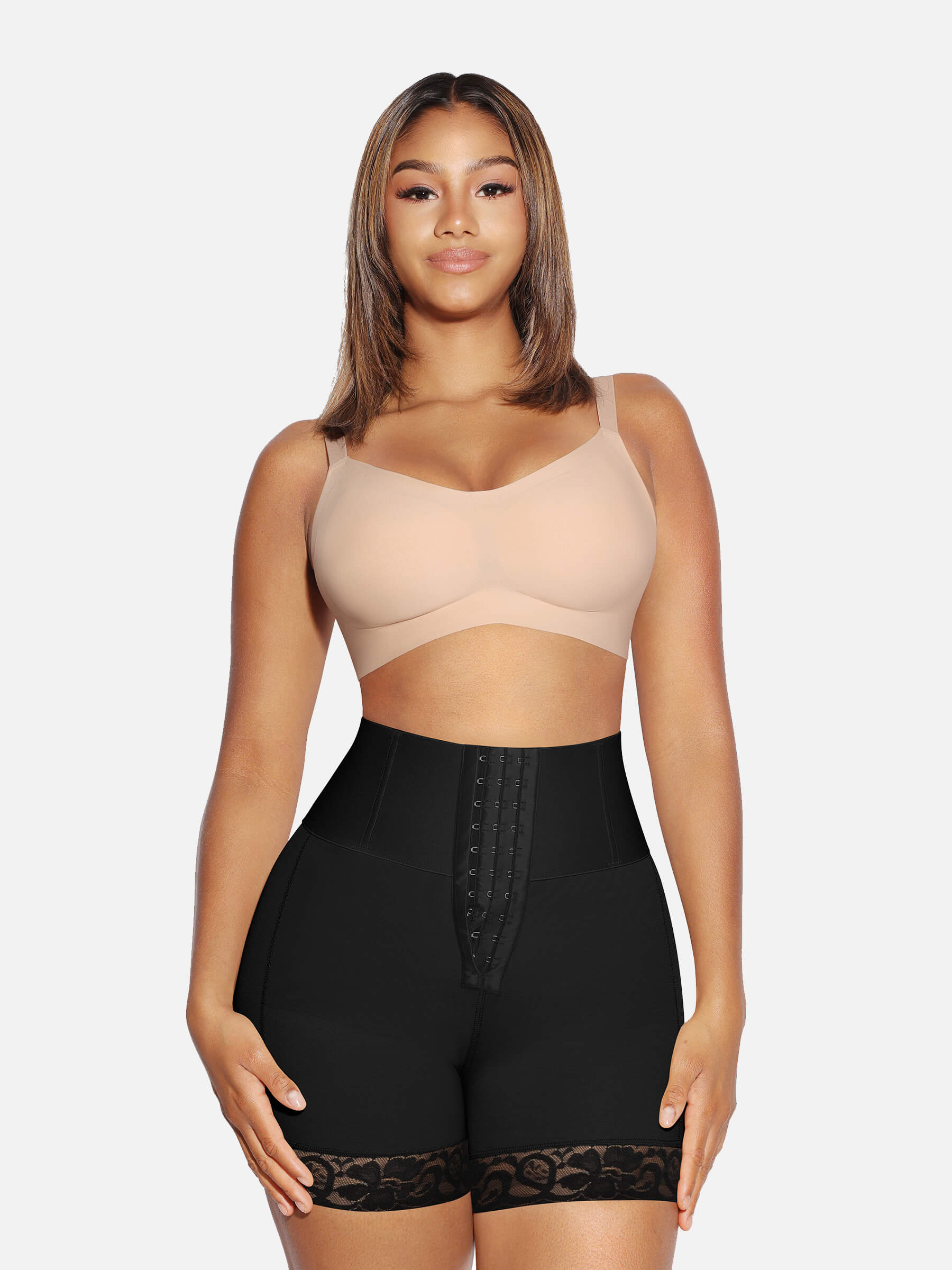 Feelingirl High Waisted Tummy Control Butt Lifter Shorts