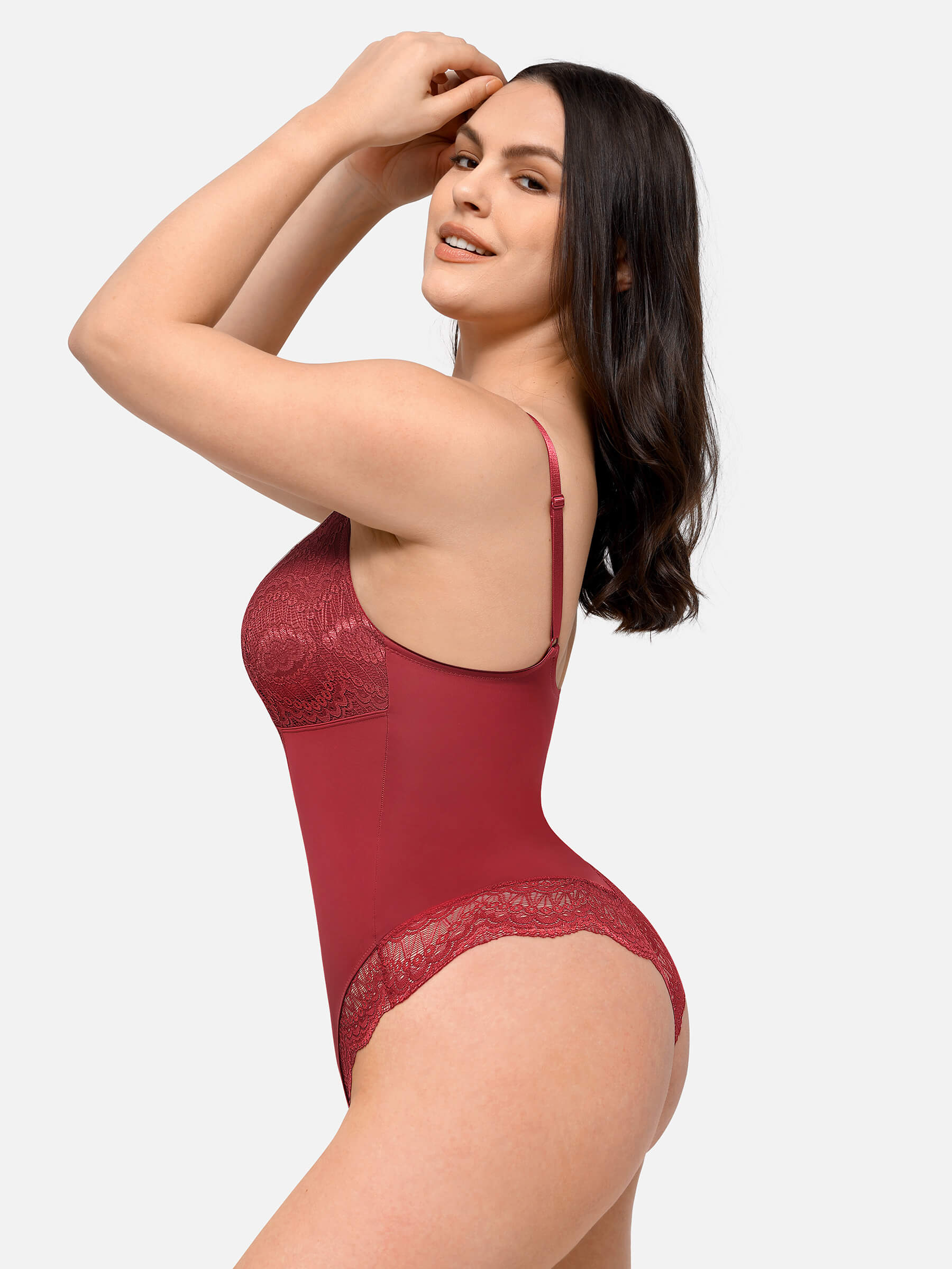 Feelingirl Low-back Ultra-versatile Lace Bodysuit