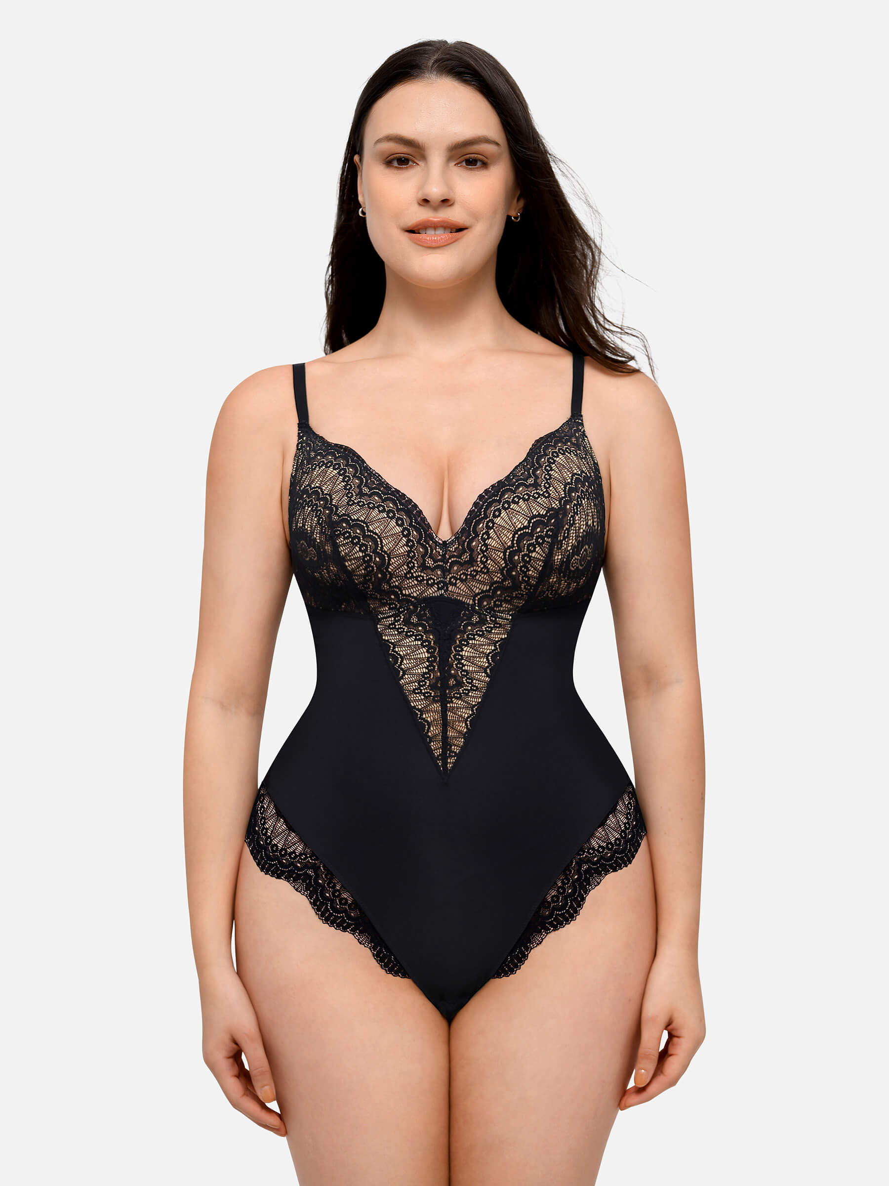 Feelingirl Low-back Ultra-versatile Lace Bodysuit