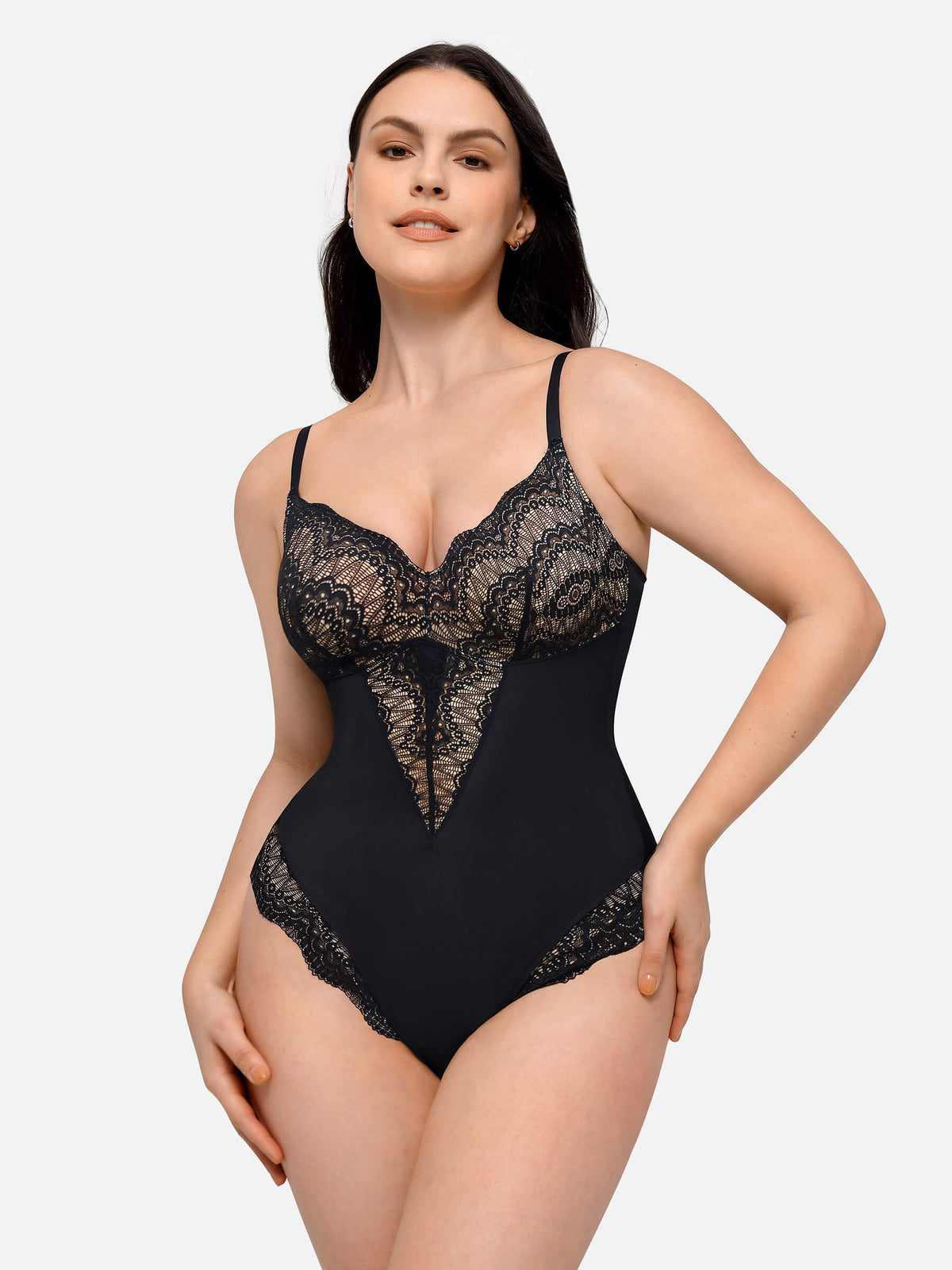 Feelingirl Low-back Ultra-versatile Lace Bodysuit
