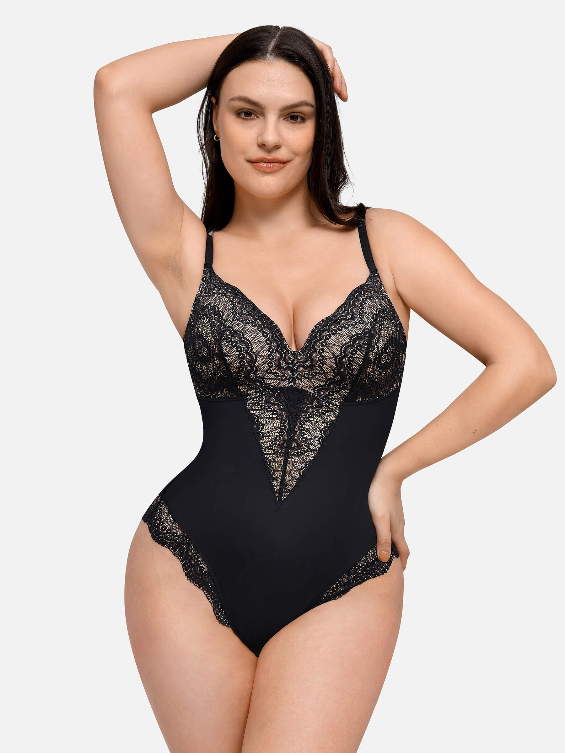 Feelingirl Low-back Ultra-versatile Lace Bodysuit