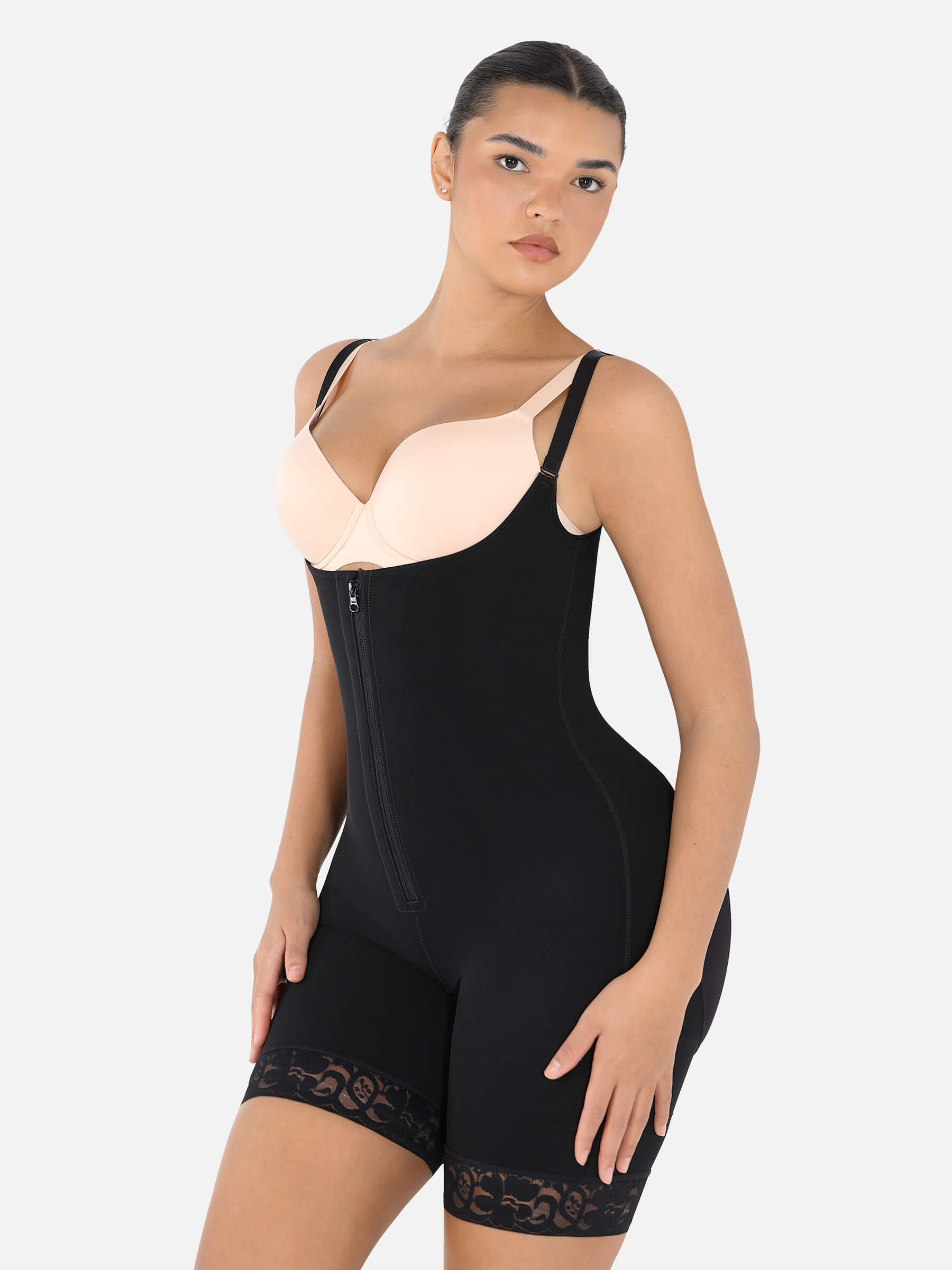 Feelingirl Open Bust Tummy Control Butt Lifter Shapewear