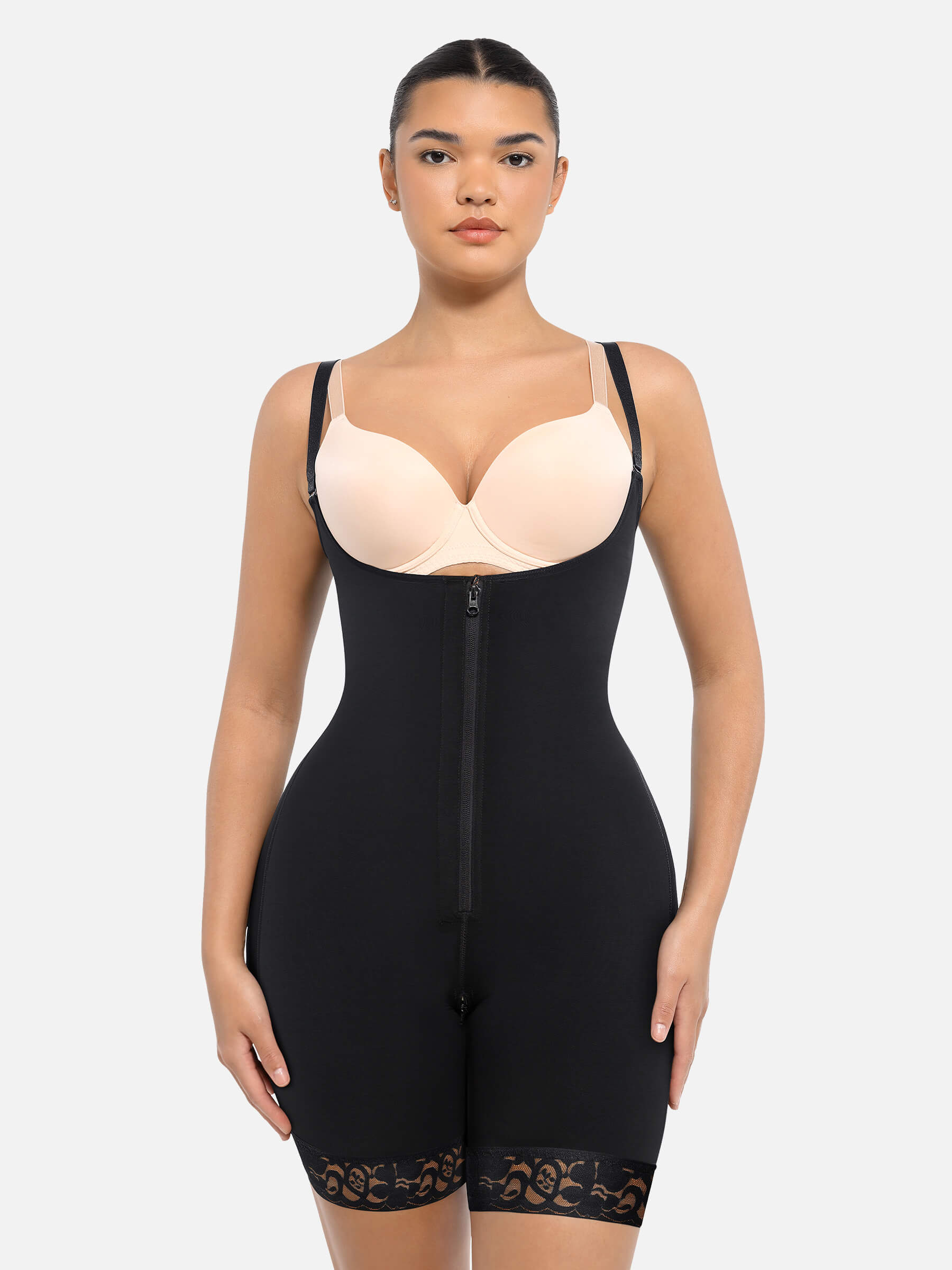 Feelingirl Open Bust Tummy Control Butt Lifter Shapewear