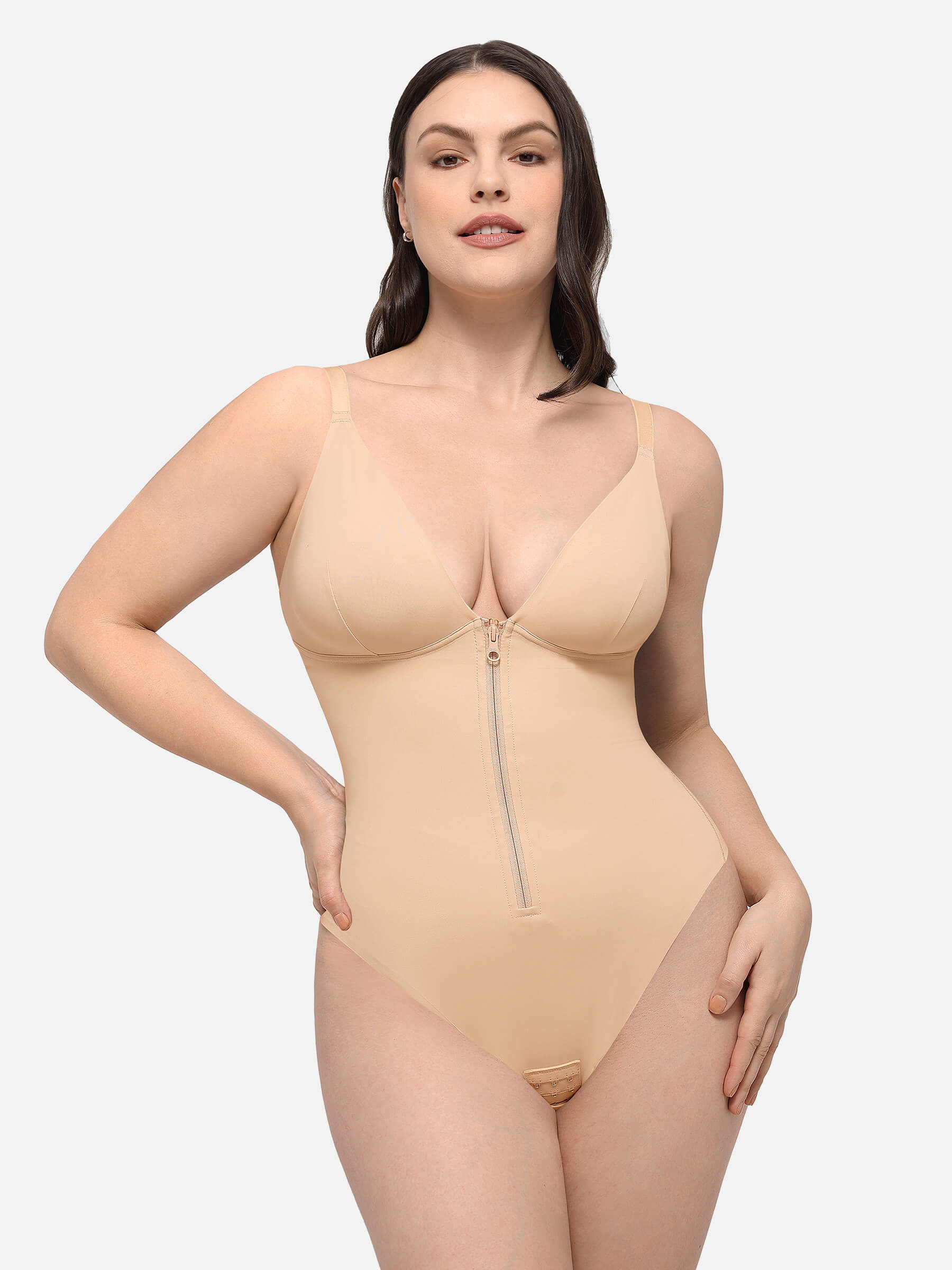 Feelingirl Seamless Sculpting Bodysuit with Adjustable Fit