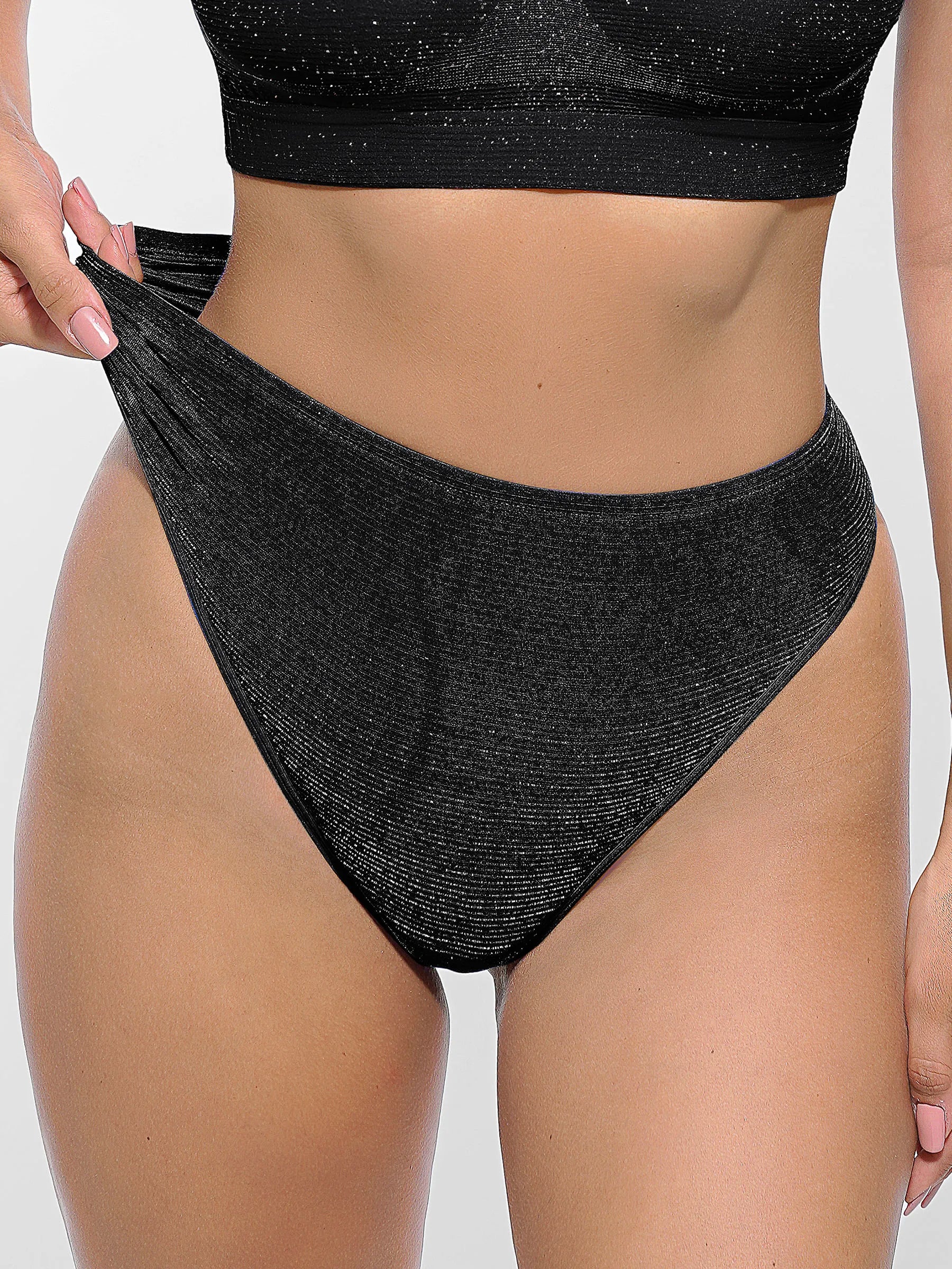 Feelingirl Seamless Shimmer Low-Rise Thong