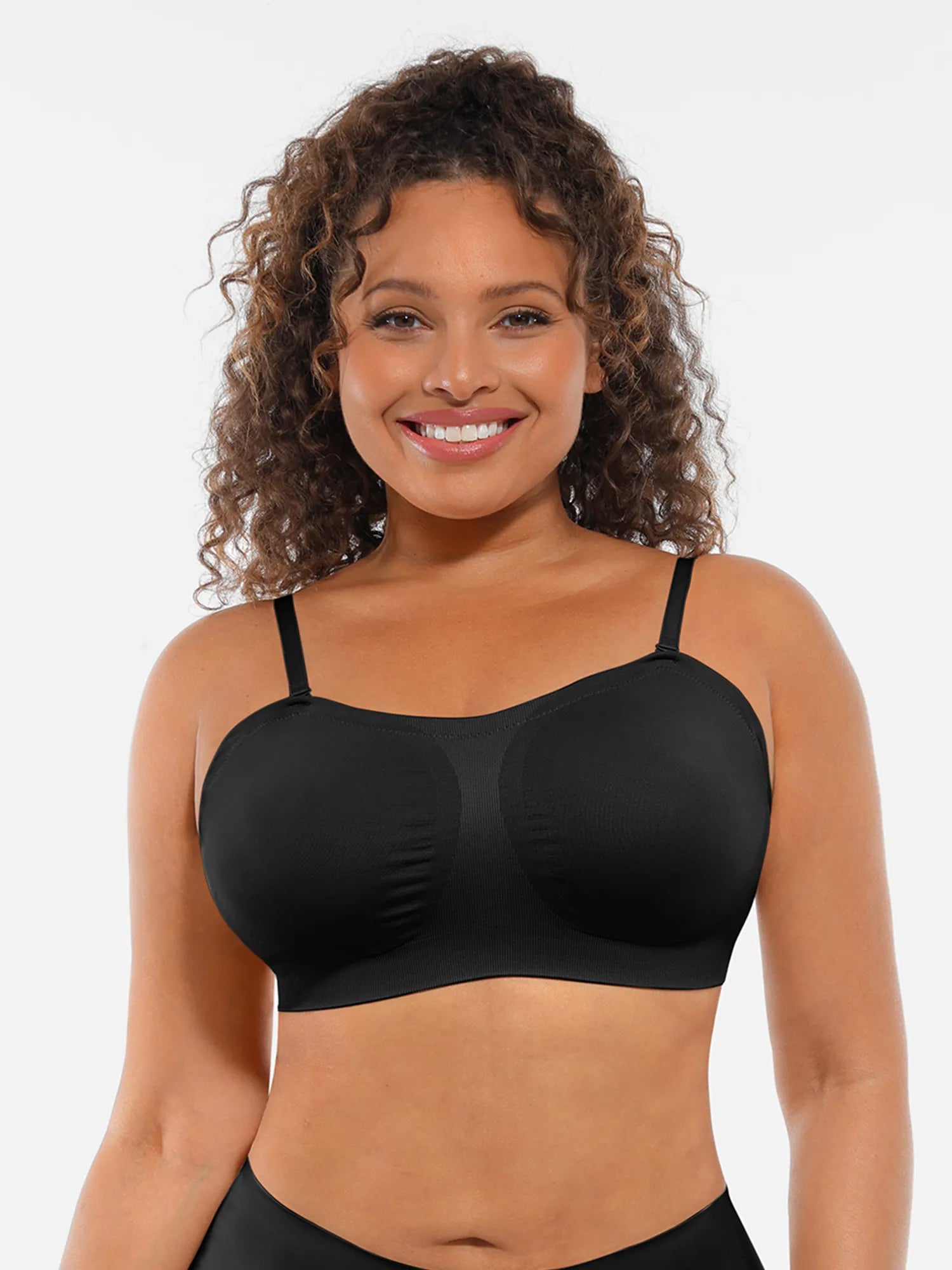Feelingirl Seamless Strapless Anti-Slip Bra With Removable Pads