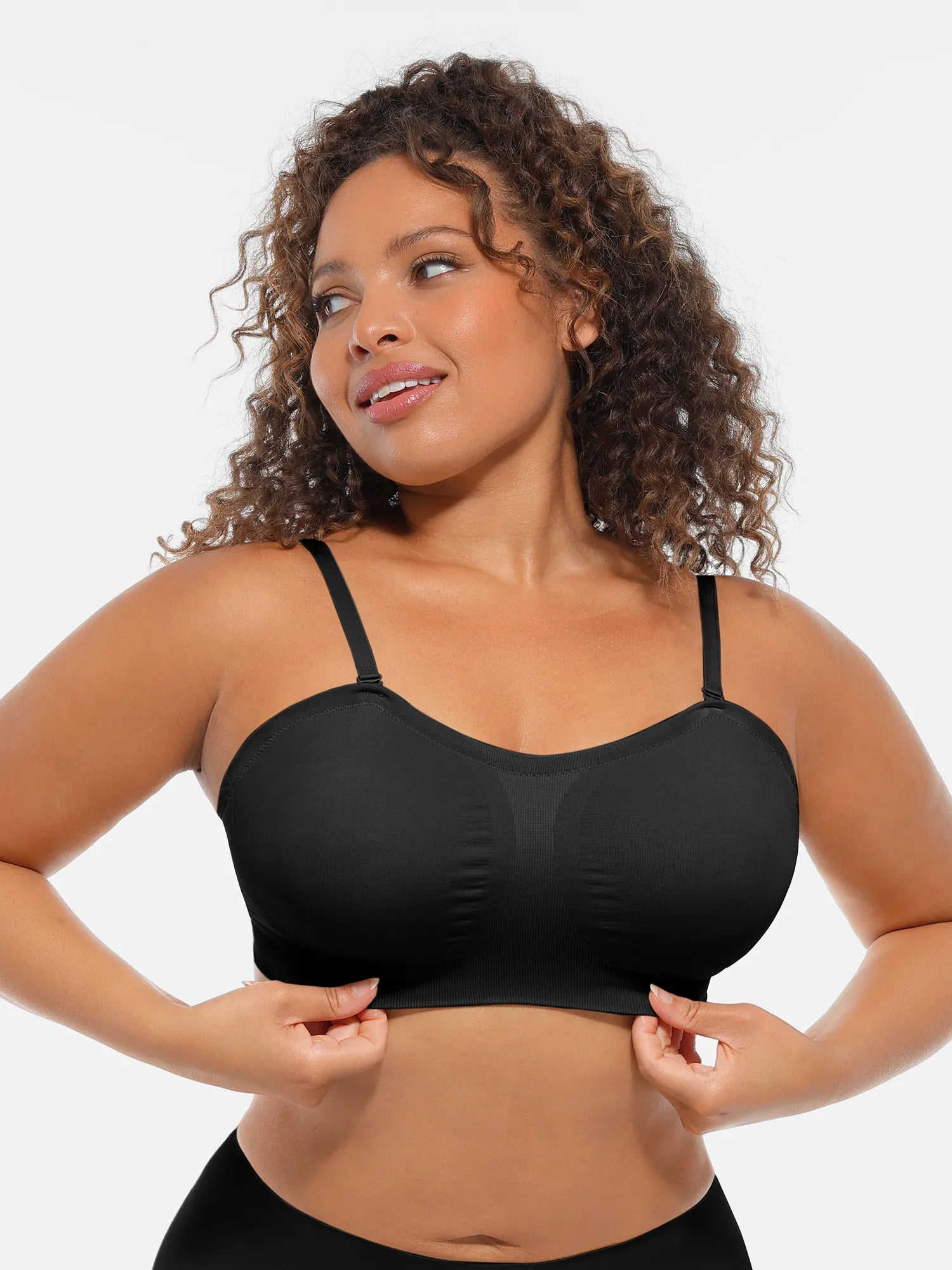 Feelingirl Seamless Strapless Anti-Slip Bra With Removable Pads
