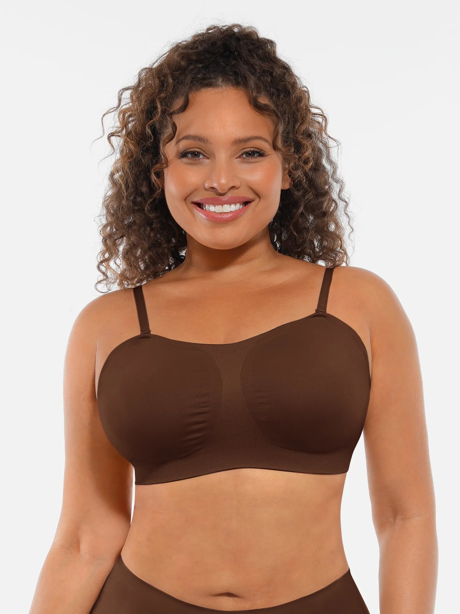 Feelingirl Seamless Strapless Anti-Slip Bra With Removable Pads