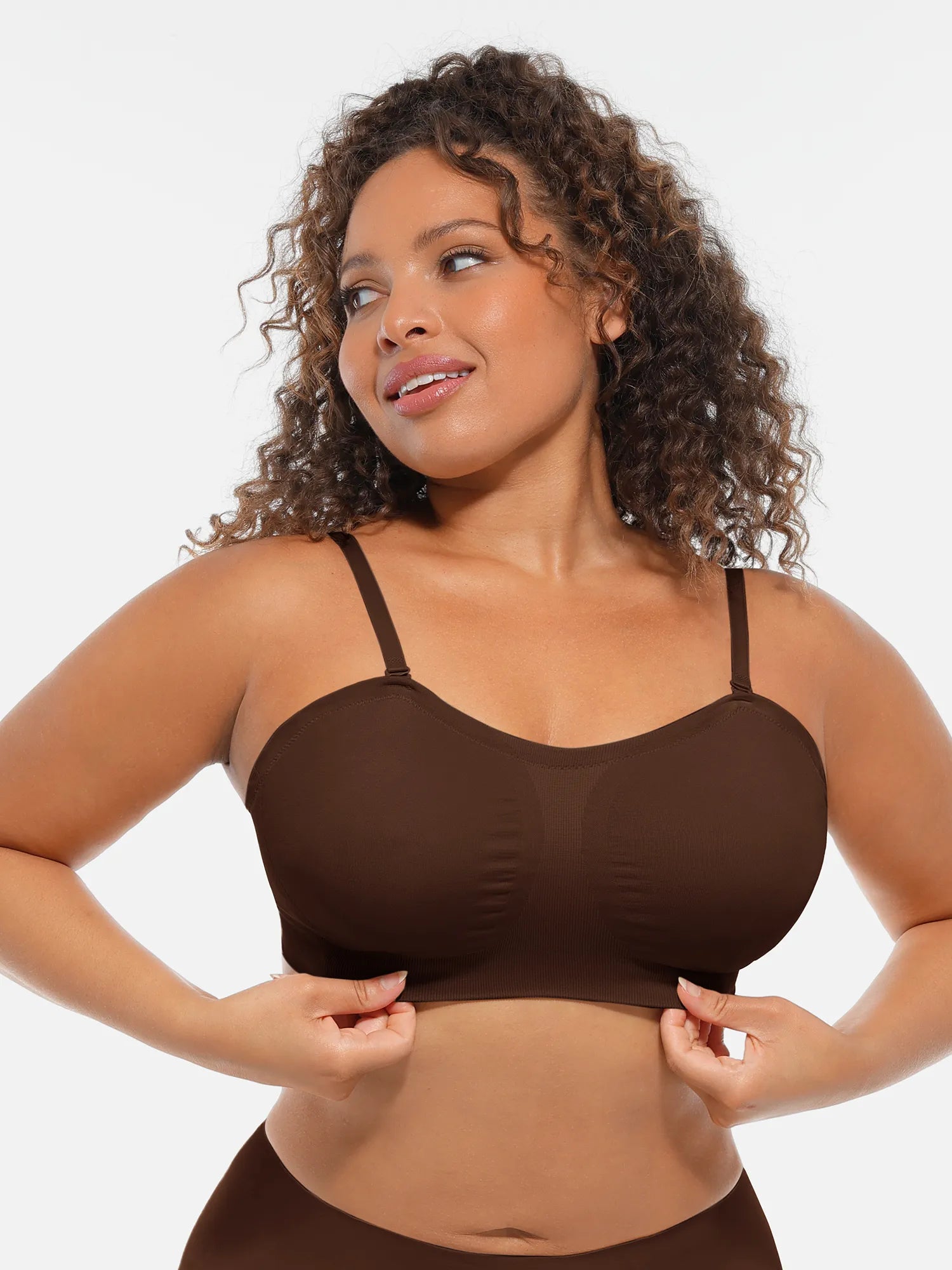 Feelingirl Seamless Strapless Anti-Slip Bra With Removable Pads