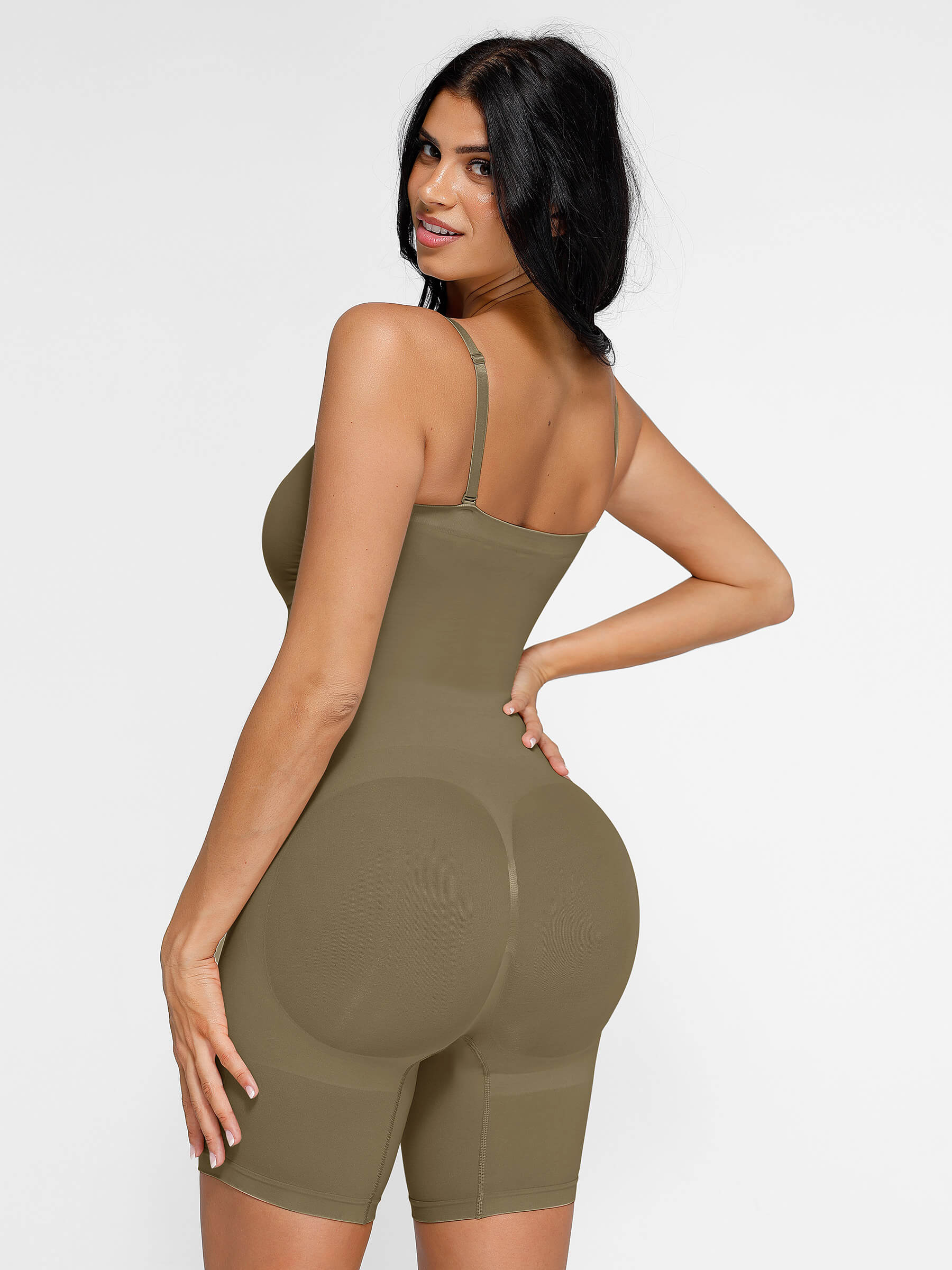 Feelingirl Seamless Strapless Bodysuit with Removable Straps