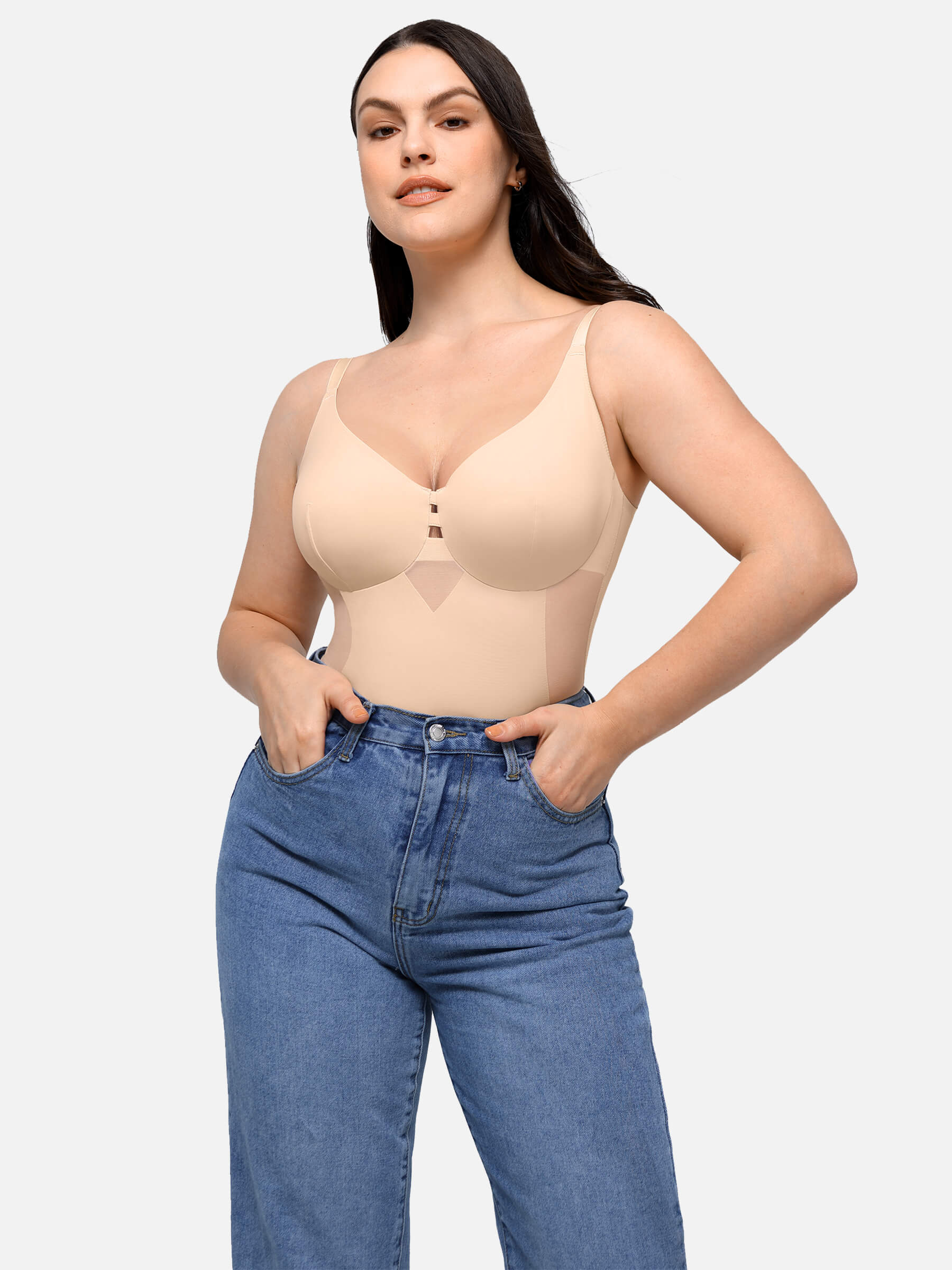 Feelingirl Seamless Waist Control Breast Lift Shapewear