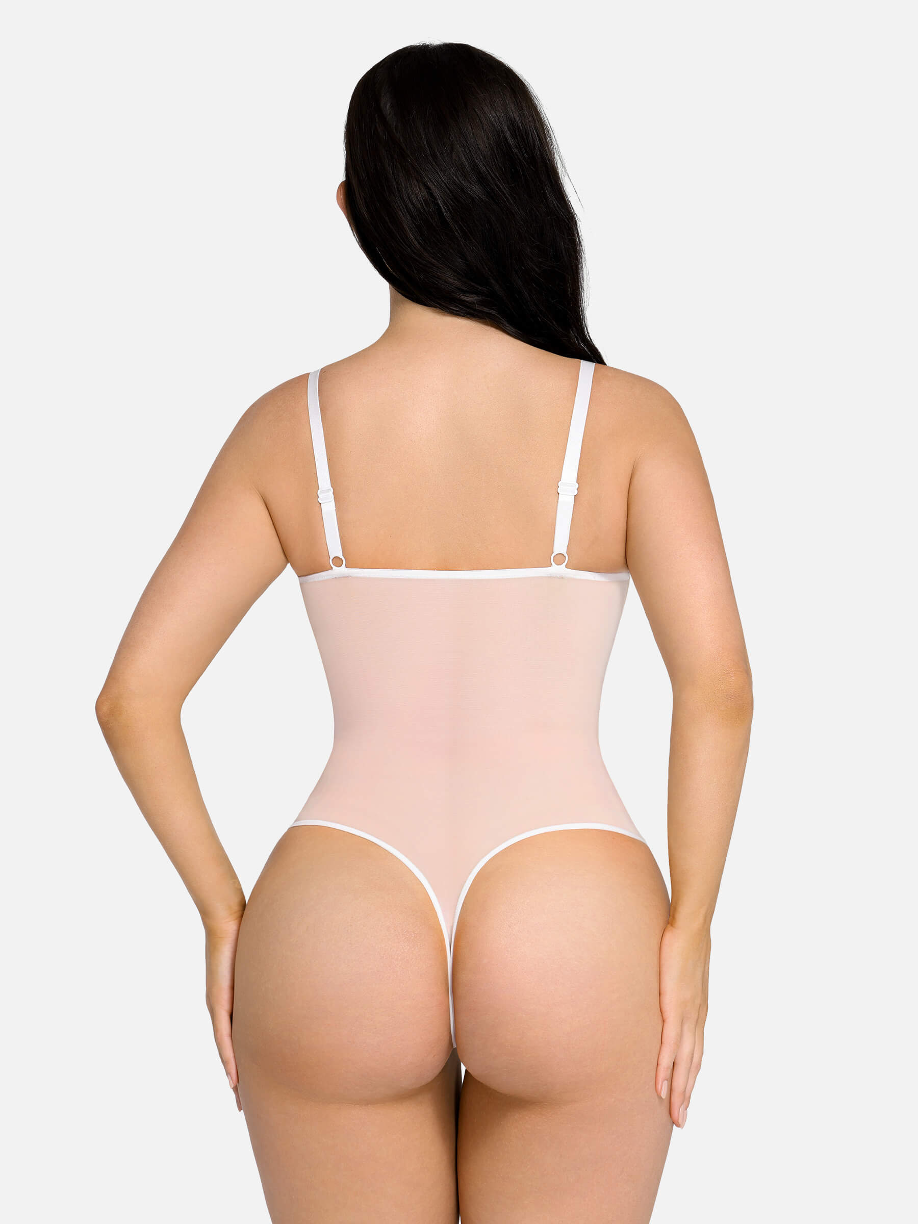 Feelingirl Sexy Corset Bodysuit with Built-in Bra Shapewear