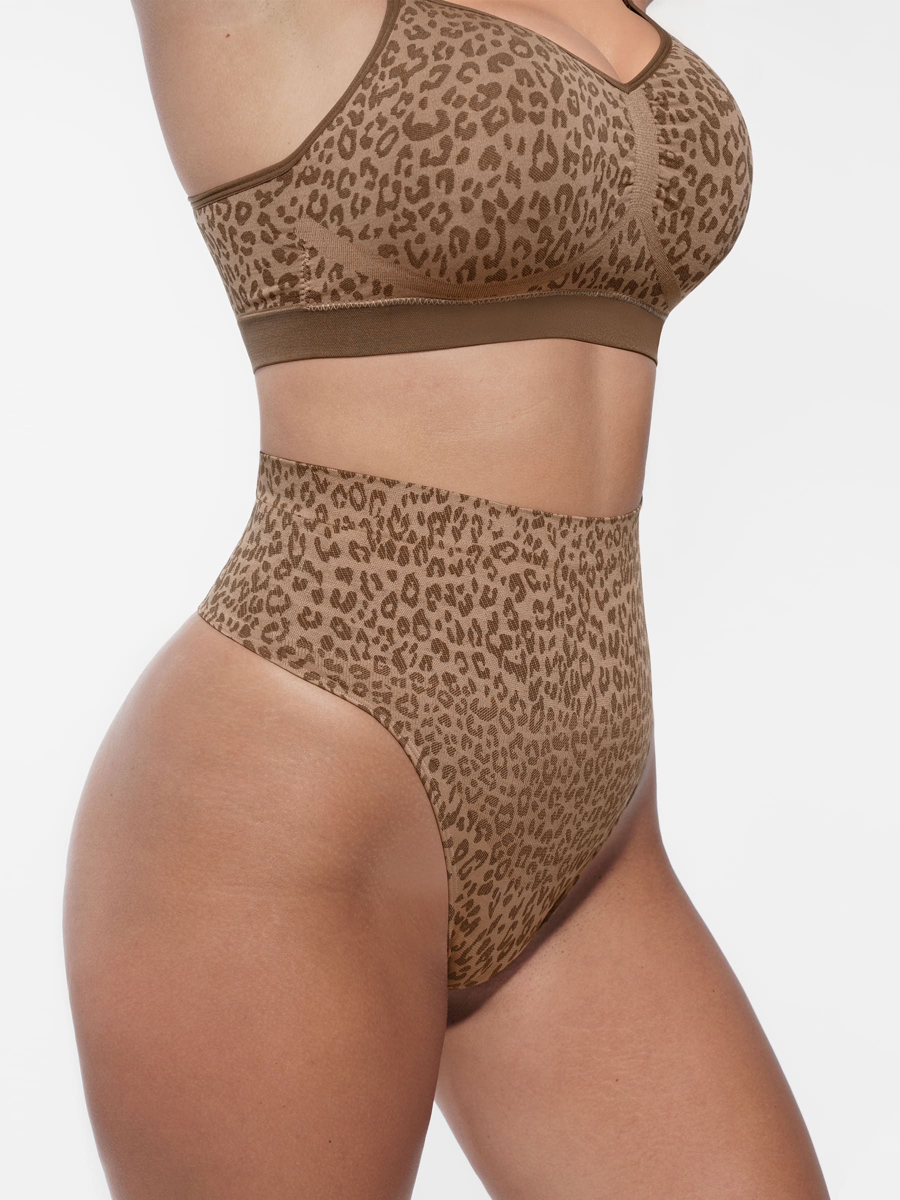 Feelingirl – Bügelloser Push-Up-BH mit Leopardenmuster