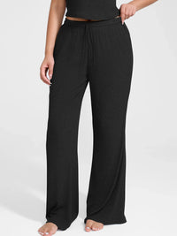 Ribbed Wide-Leg Soft Lounge Pants