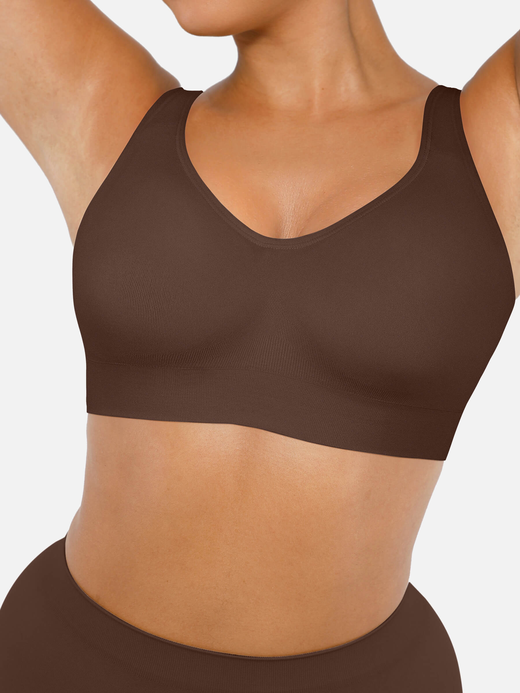 Feelingirl Built-in Soft Cups Full Coverage Wireless Bra