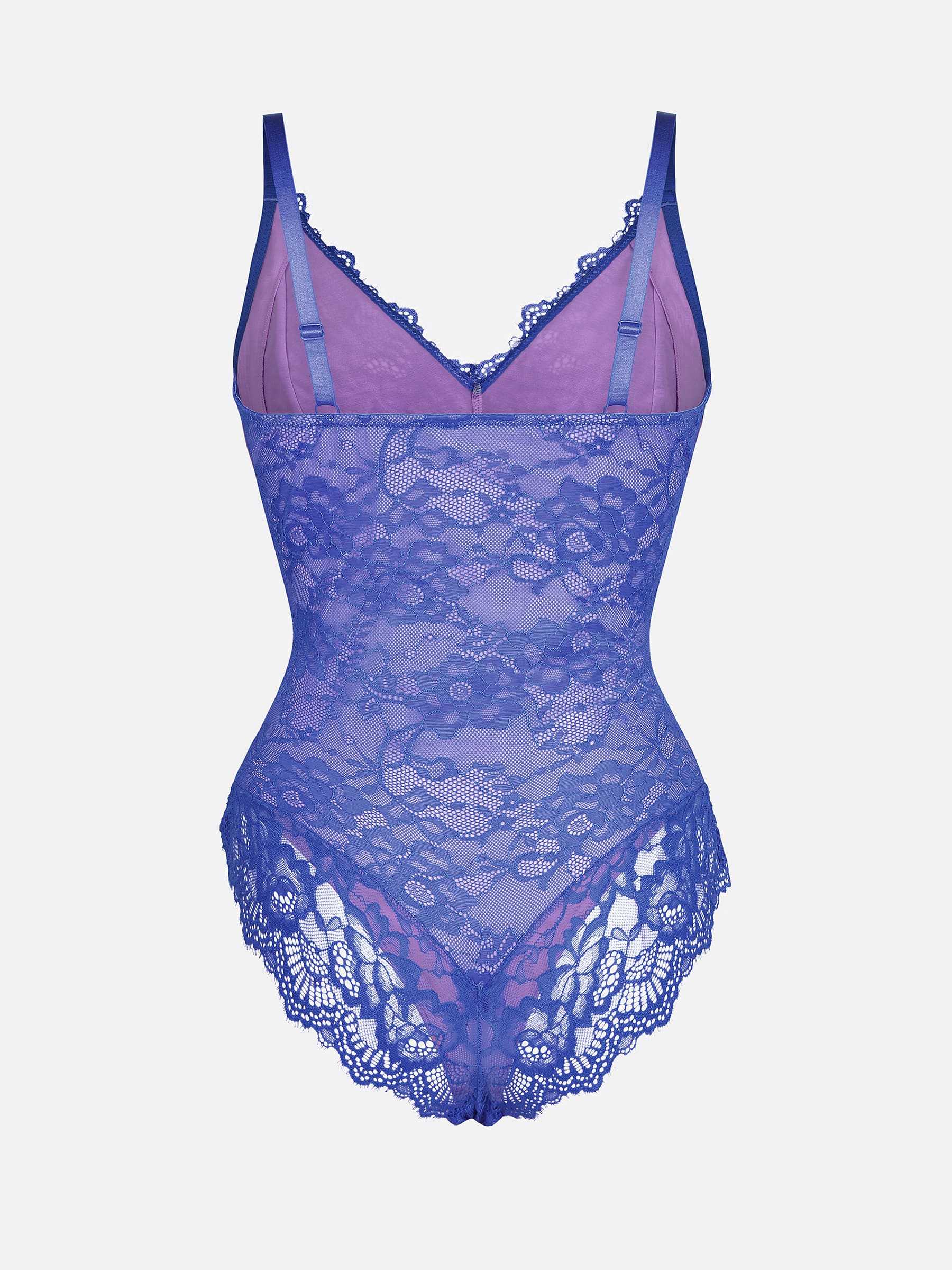 Feelingirl-V-Neck-Bodysuit-with-Lace-Fabric-BU7