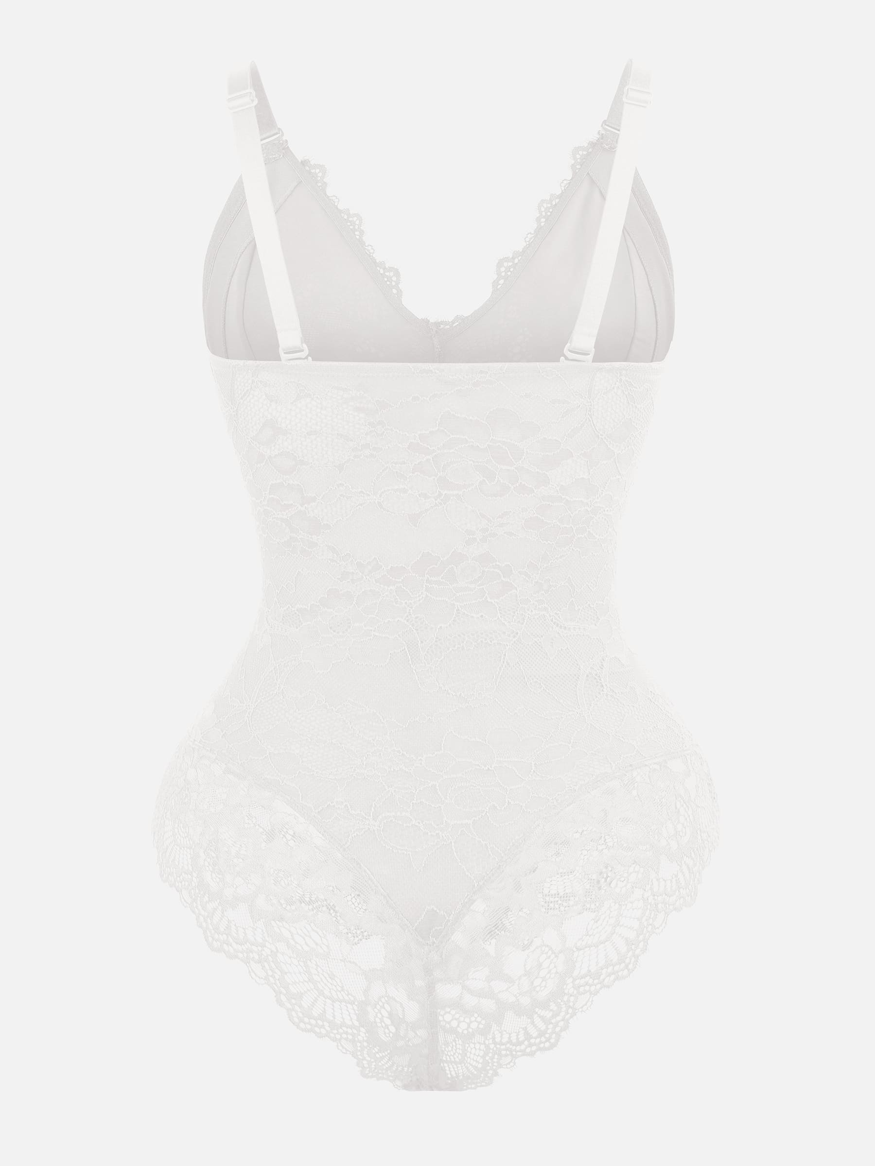 Feelingirl-V-Neck-Bodysuit-with-Lace-Fabric