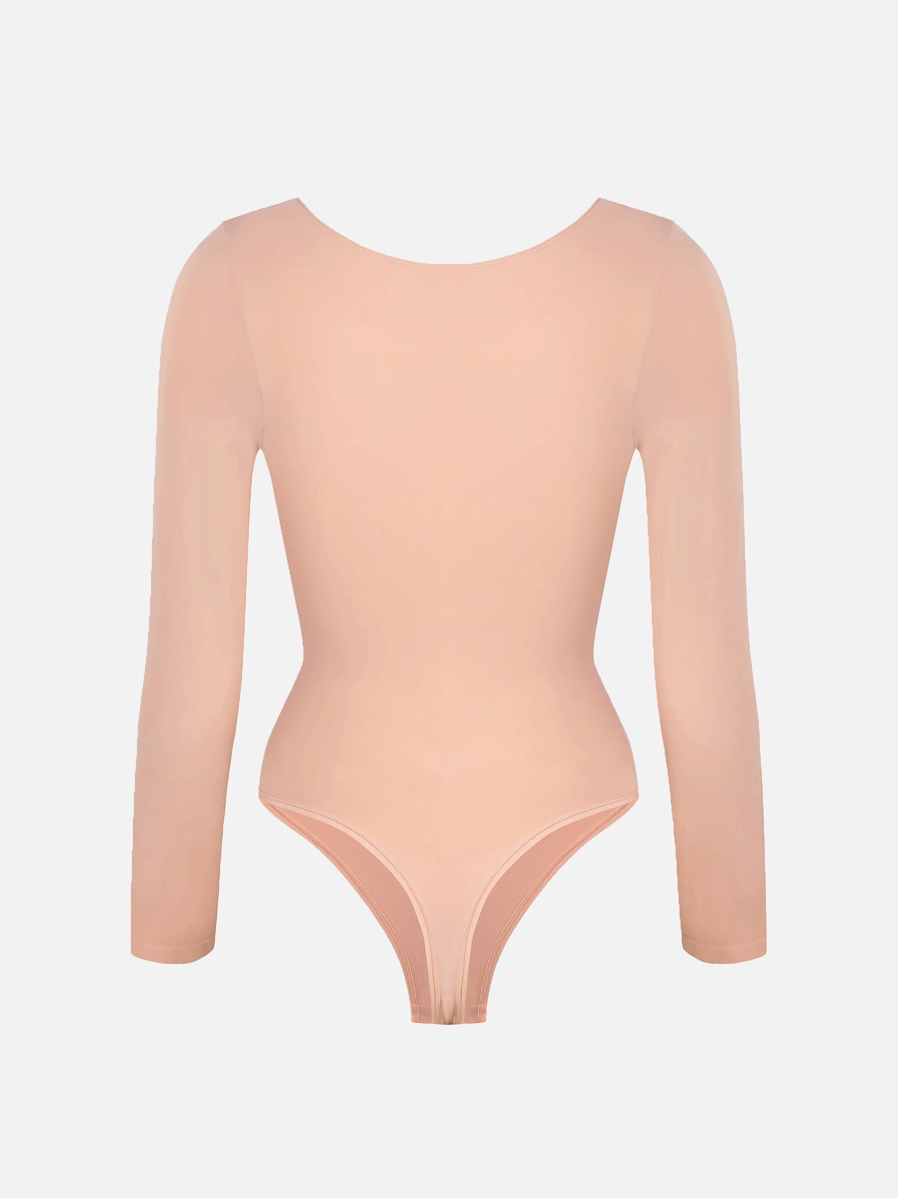 Feelingirl Seamless Long Sleeve Tummy Control Thong Bodysuit