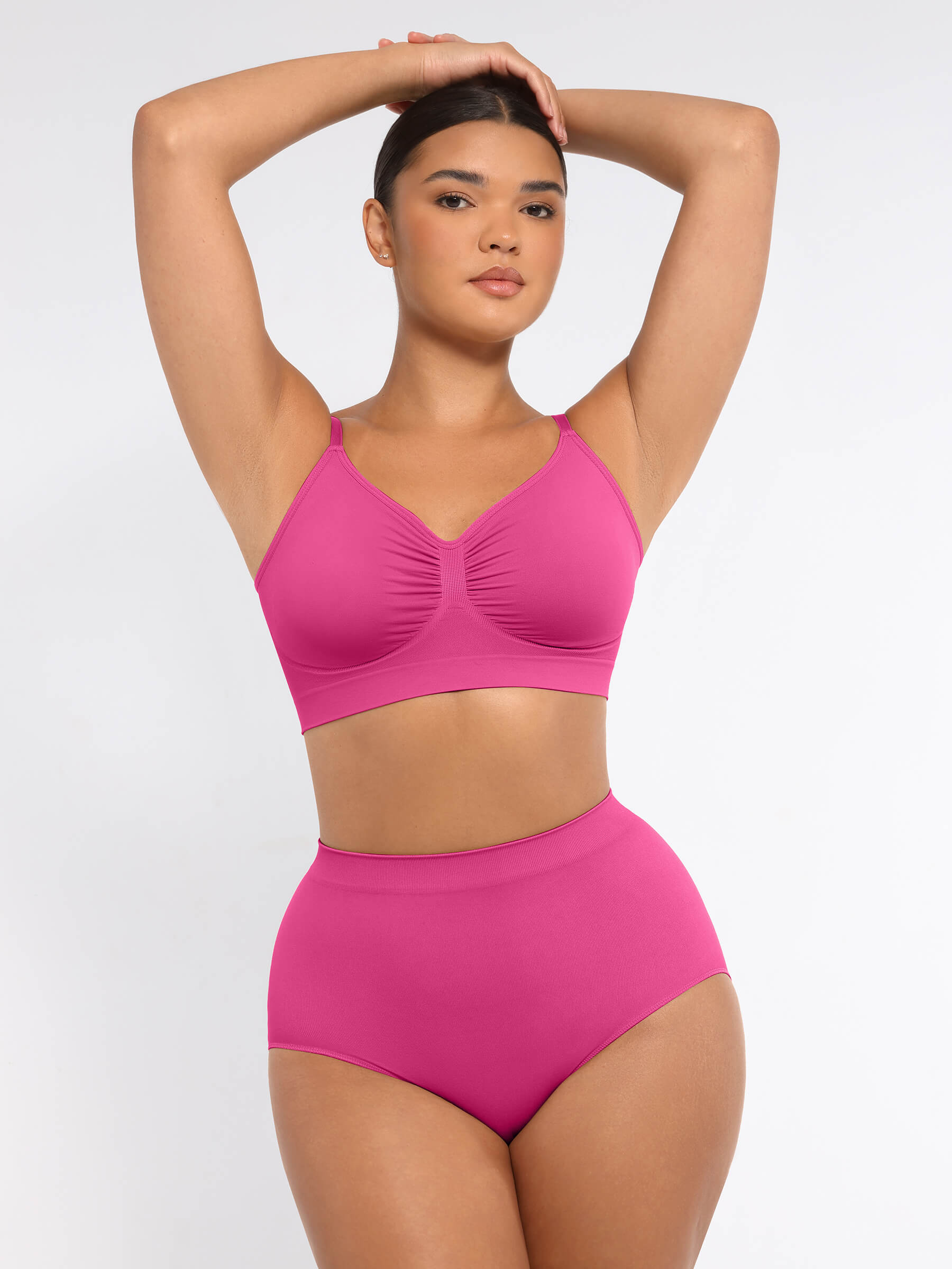 Feelingirl Wireless Bra & Seamless Tummy Control Brief Set