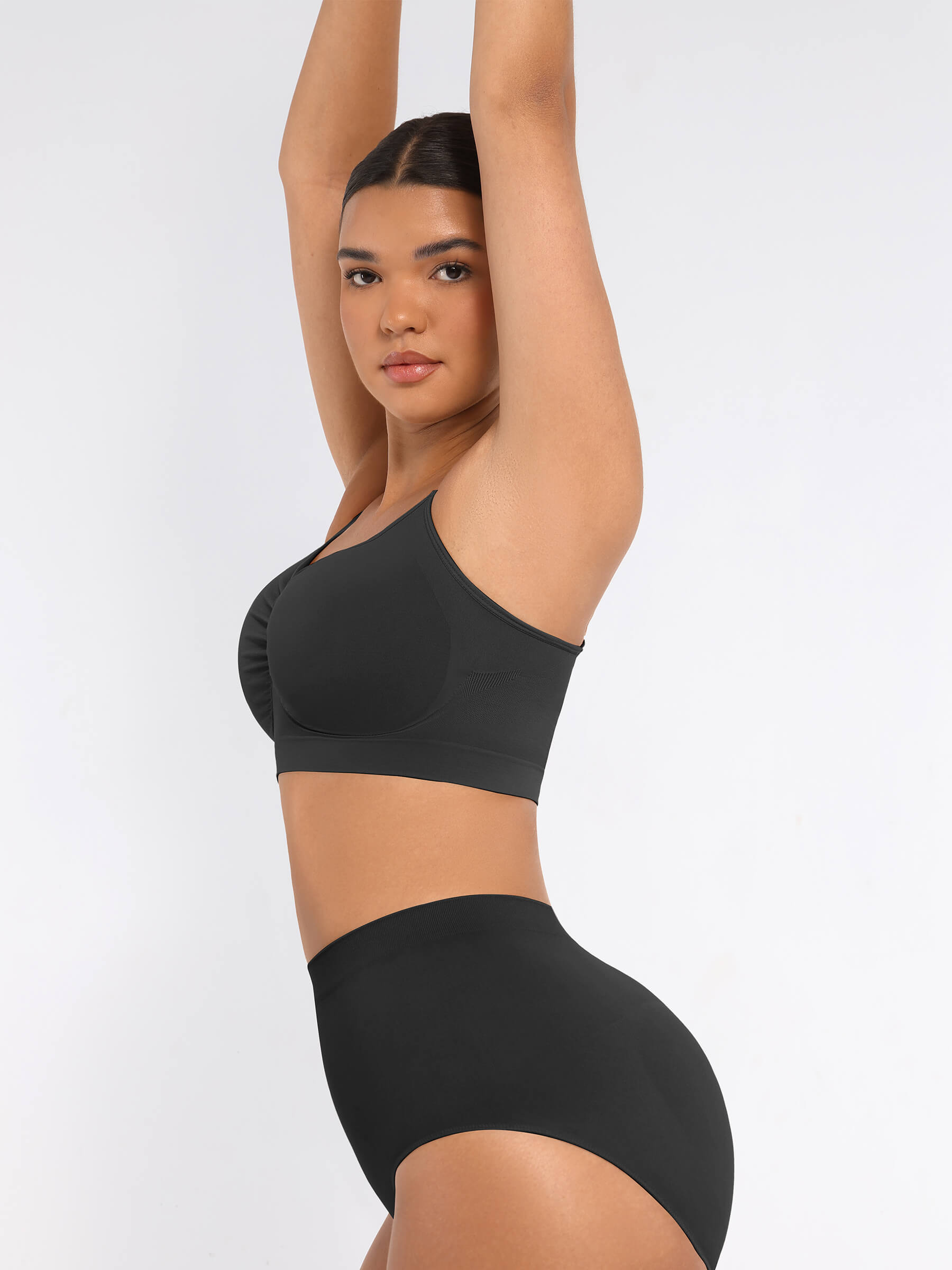 Feelingirl Wireless Bra & Seamless Tummy Control Brief Set