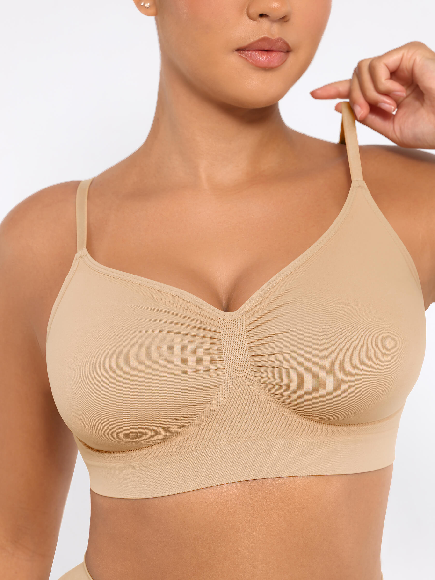 Feelingirl Wireless Bra & Seamless Tummy Control Brief Set