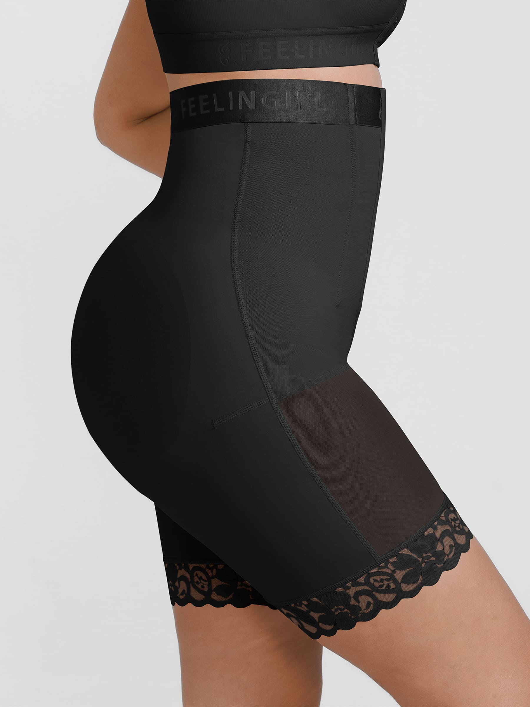 Pantalones cortos moldeadores de glúteos sin costuras Feelingirl