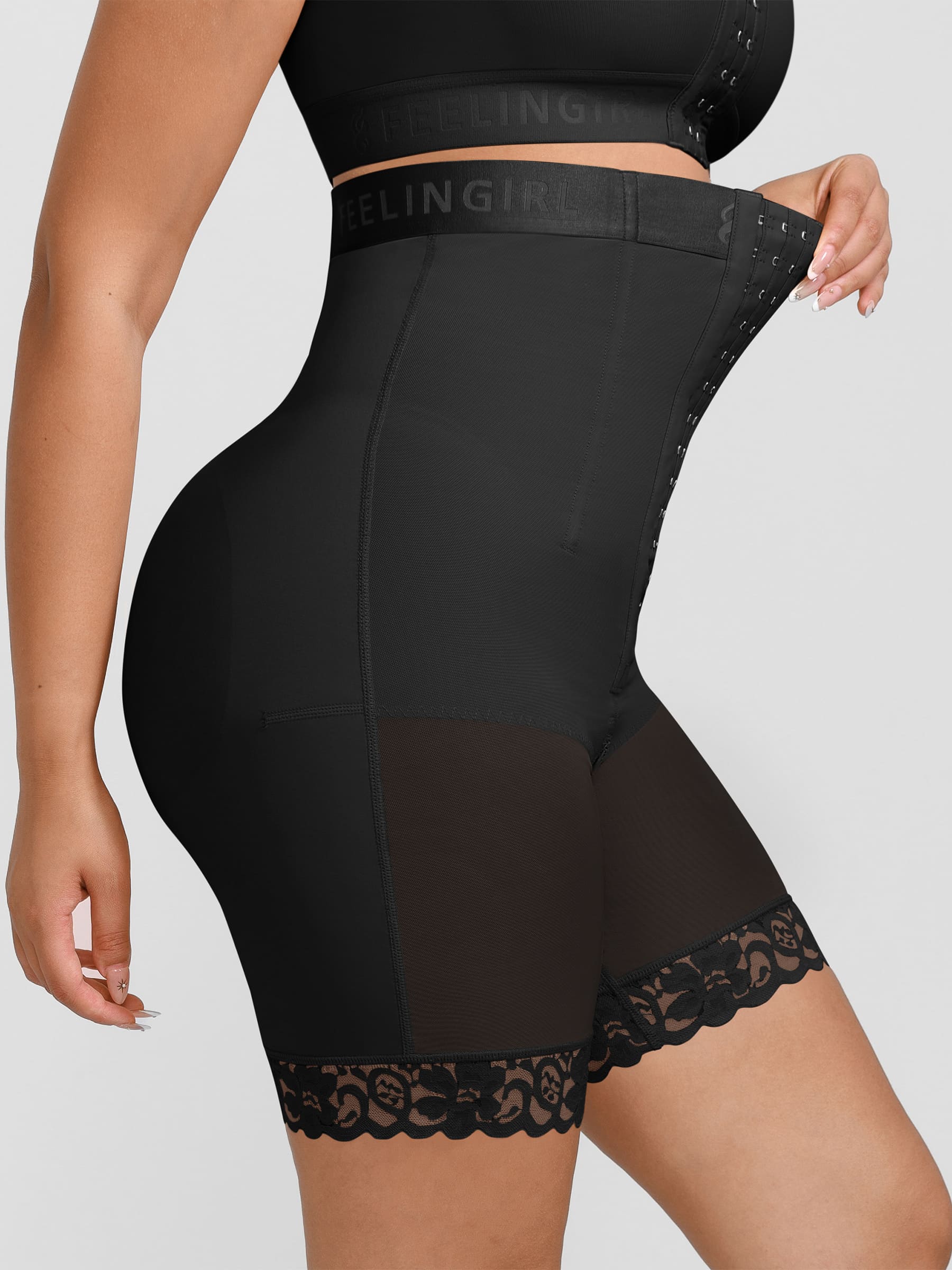 Pantalones cortos moldeadores de glúteos sin costuras Feelingirl
