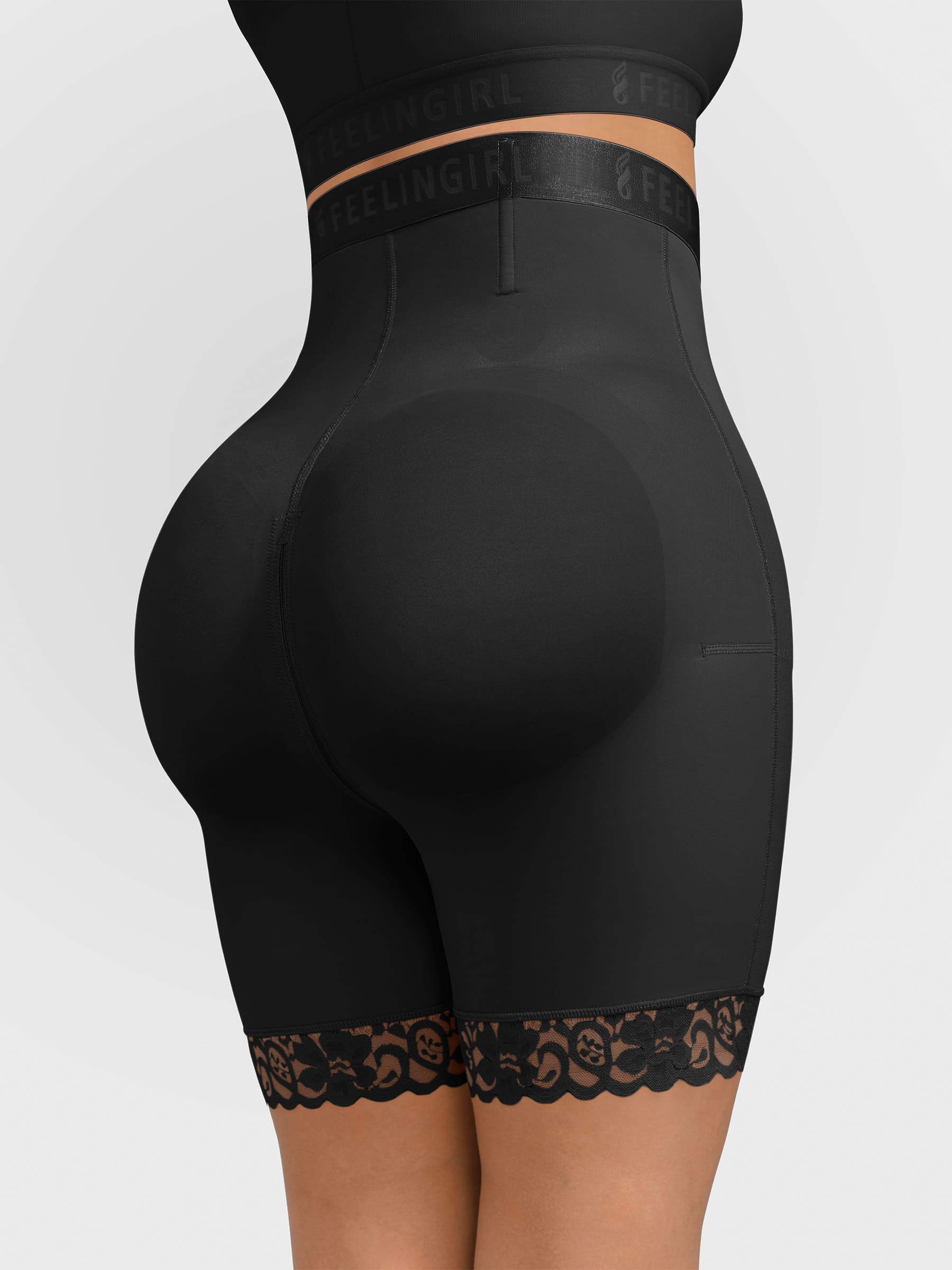 Pantalones cortos moldeadores de glúteos sin costuras Feelingirl