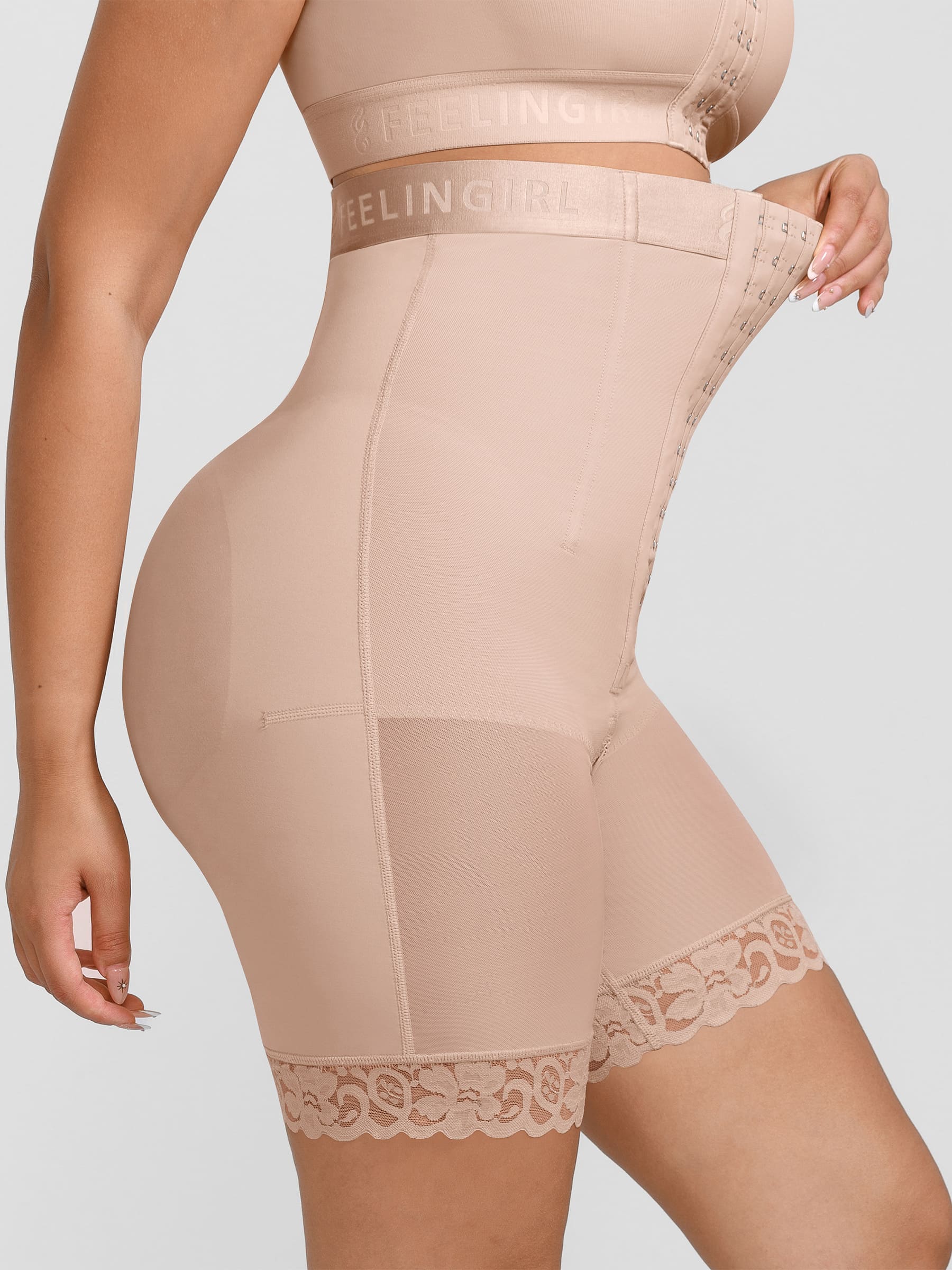 Pantalones cortos moldeadores de glúteos sin costuras Feelingirl