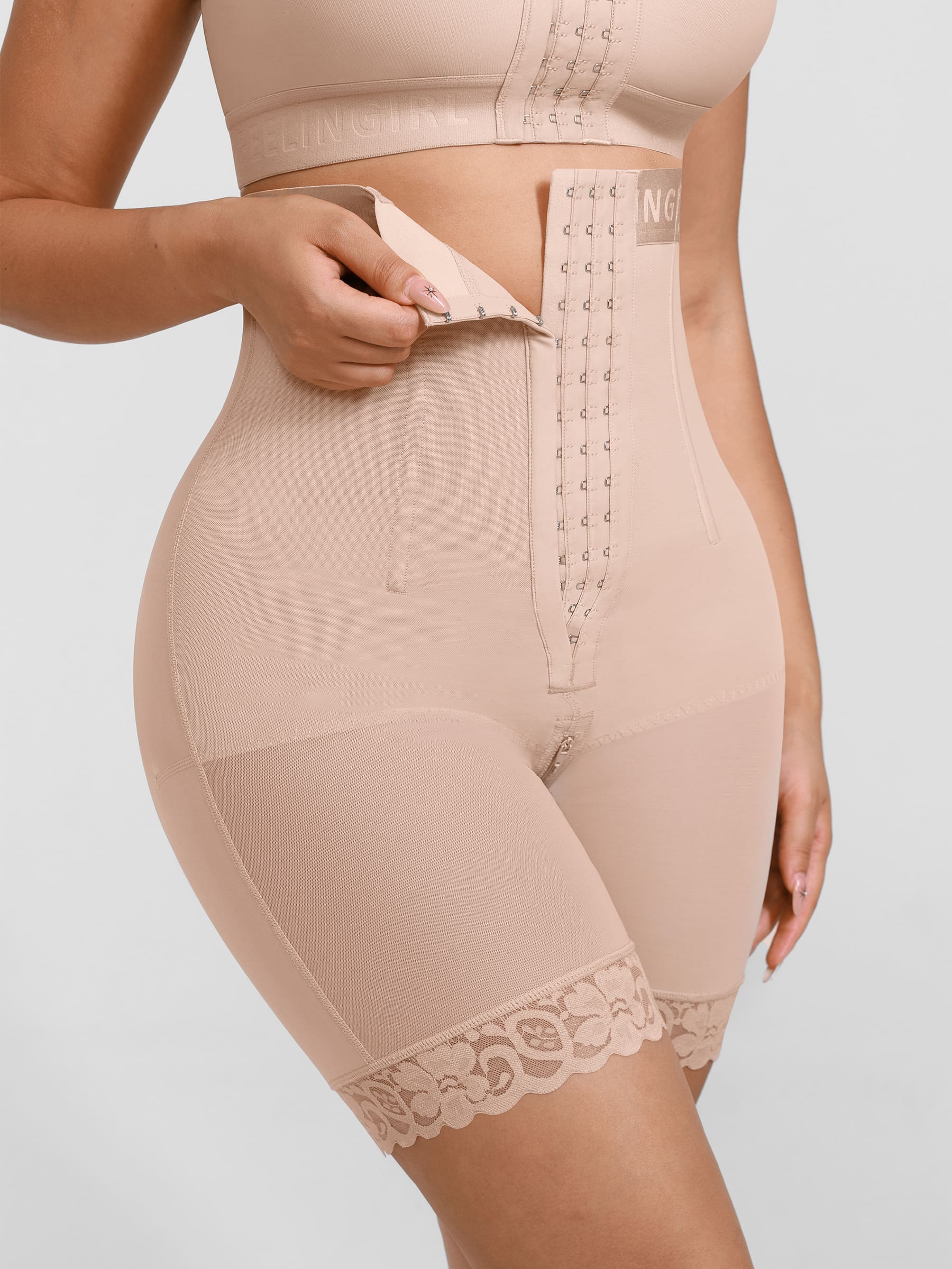 Pantalones cortos moldeadores de glúteos sin costuras Feelingirl