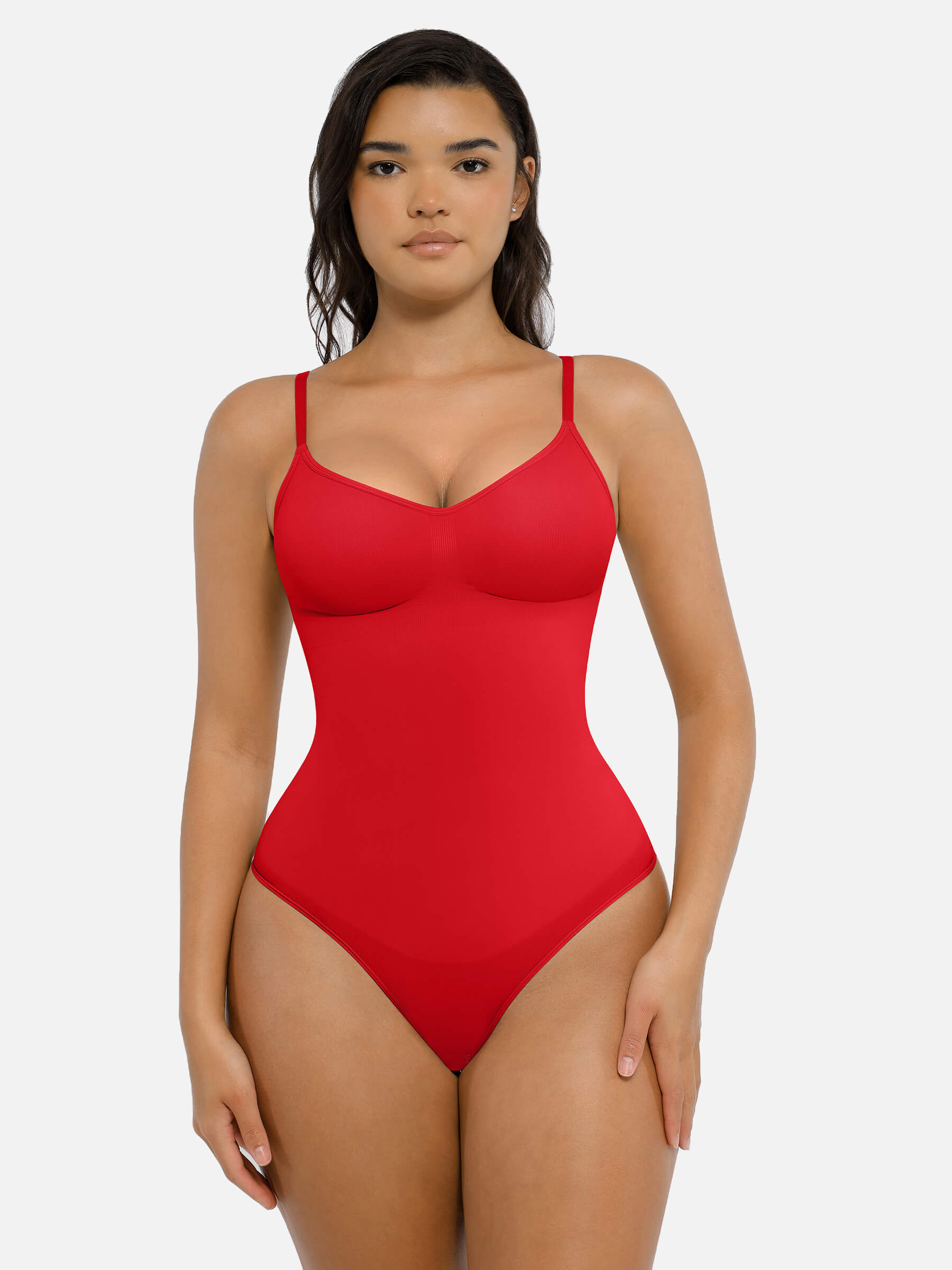 Feelingirl Tummy Control Seamless Thong Bodysuit