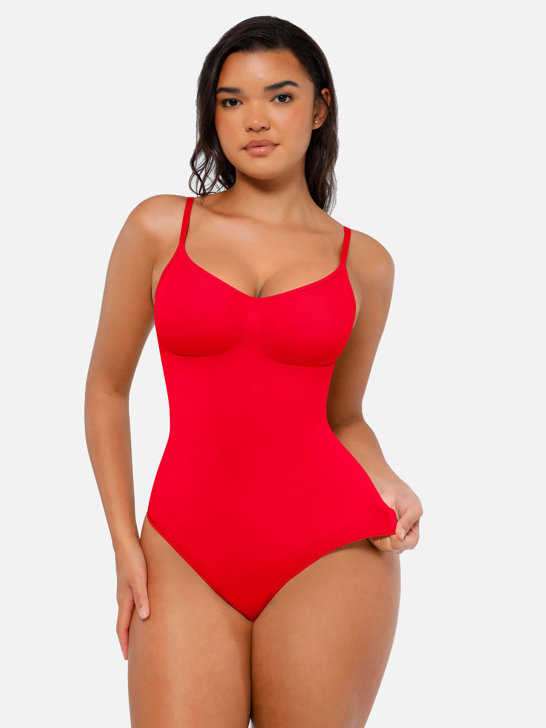 Feelingirl Tummy Control Seamless Thong Bodysuit